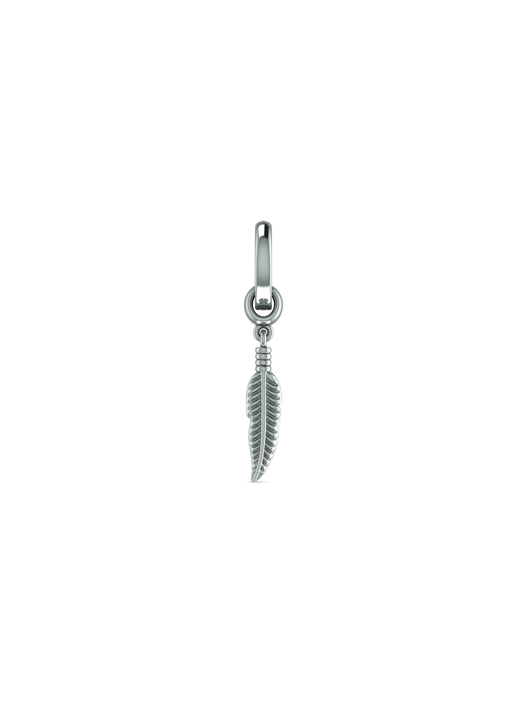ORIONZ Men Sterling Silver Contemporary Drop Earrings