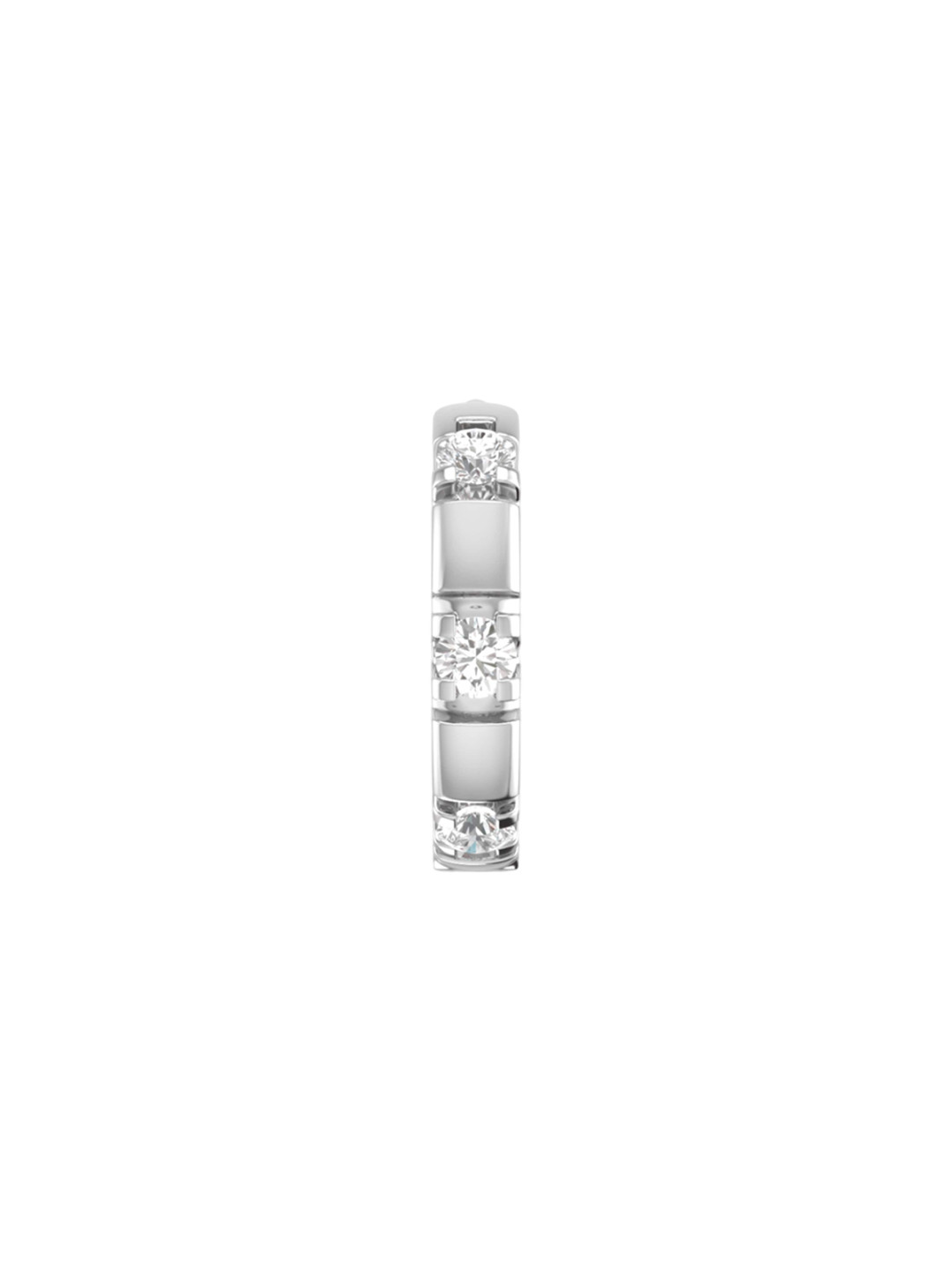 ORIONZ Men Contemporary Cubic Zirconia Hoop Earrings