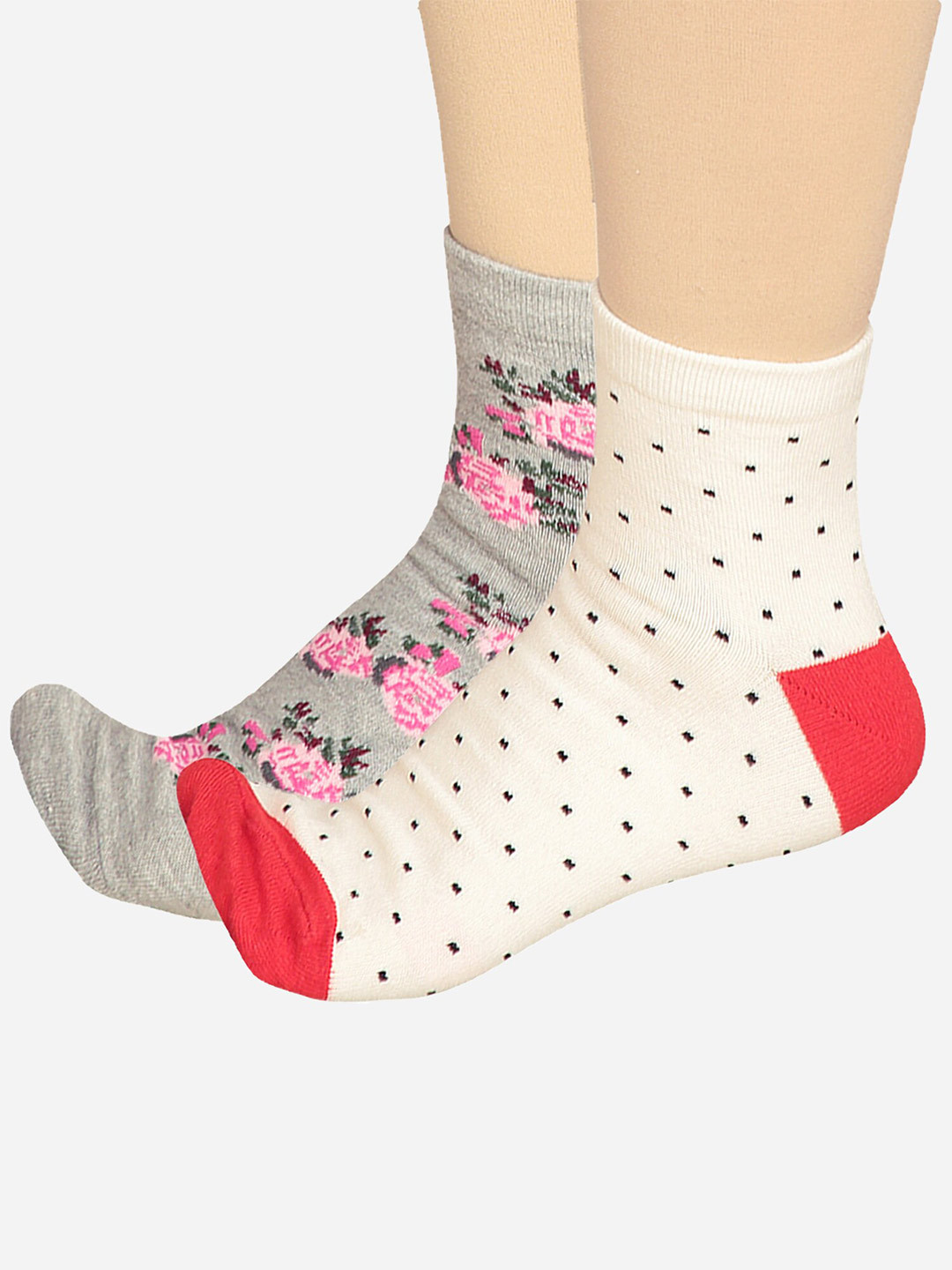 Bodycare Women Pack Of 2 Odour-Free Mid-Calf-Length Socks