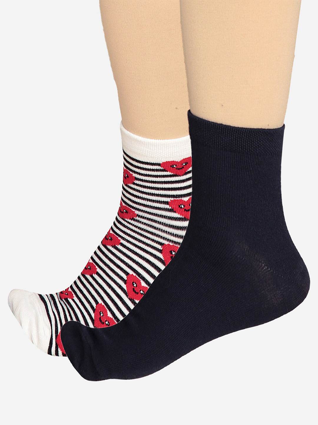 Bodycare Women Pack Of 2 Odour-Free Mid-Calf-Length Socks