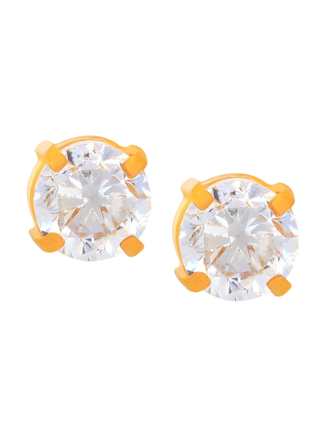 BHIMA 22K BIS Hallmark (916) Yellow Gold Solospark Stud Earrings