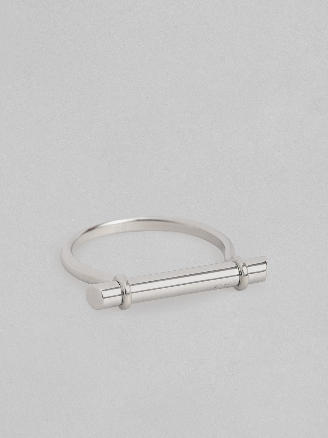 Calvin Klein Women Elongated Linear Brass-Plated Finger Ring