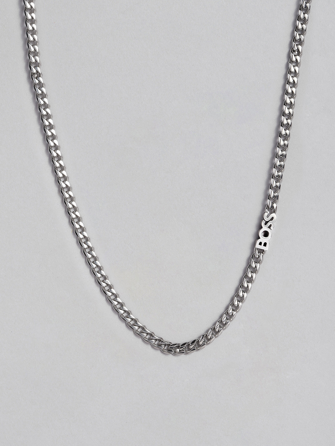 BOSS Kasfh Brass-Plated Brand Logo Design Necklace