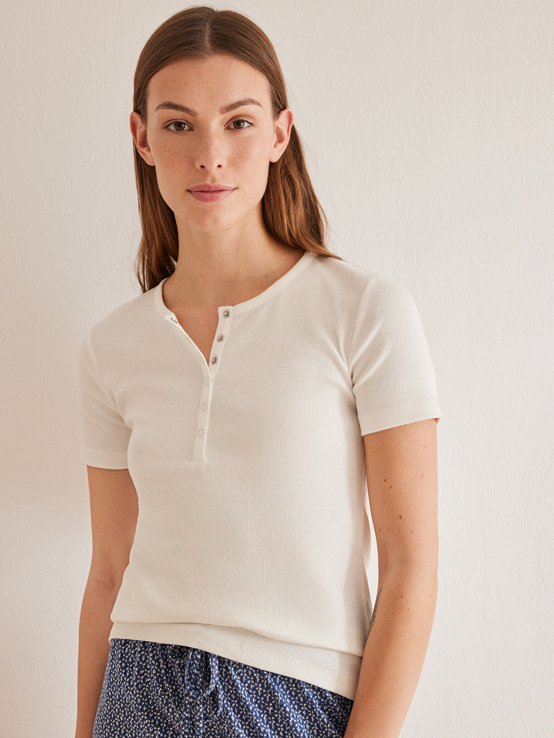 women'secret Ribbed Lounge T-shirt