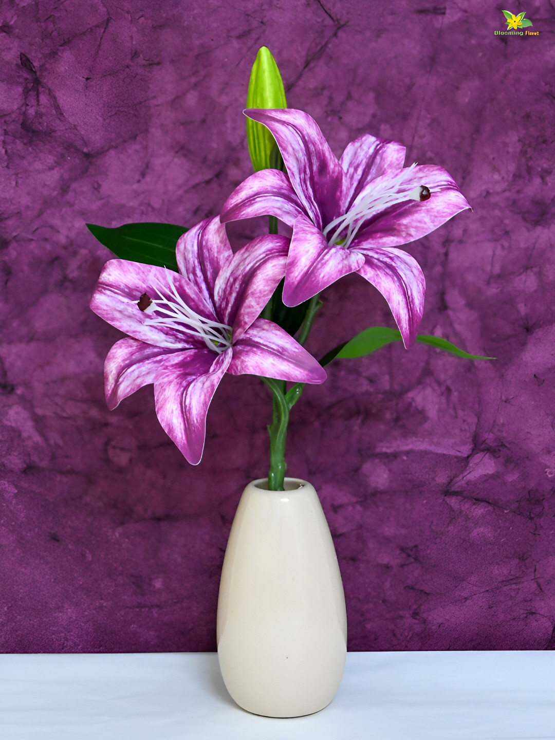 Blooming Floret Purple Lily Artificial Flower