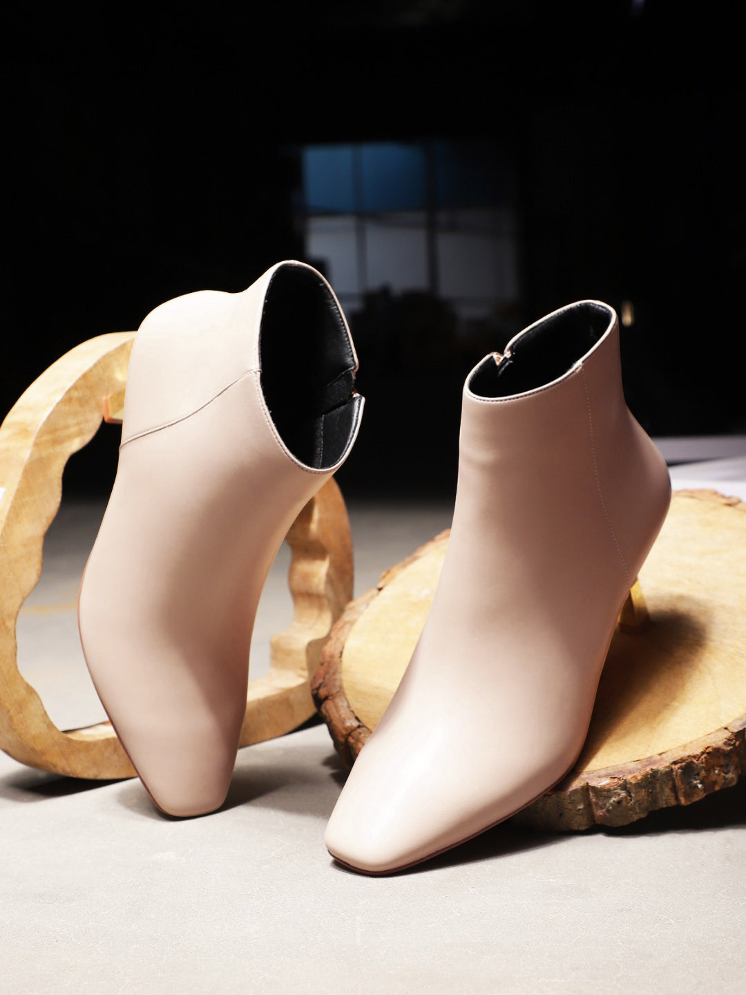 Nine West Women Pointed Toe Slim Heeled Slip-On Boots