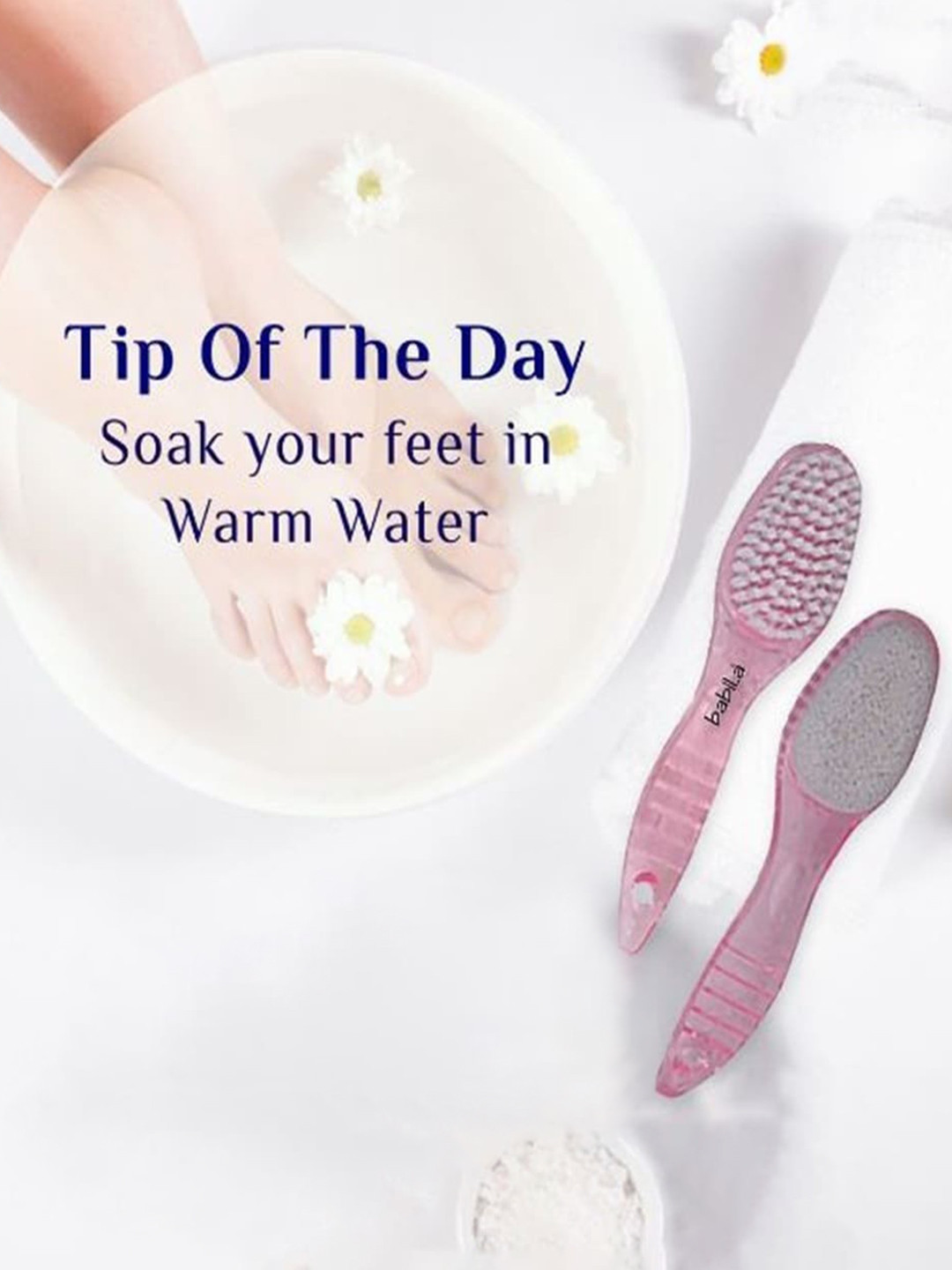 babila Pumice Stone Brush With Handle - PC-V05