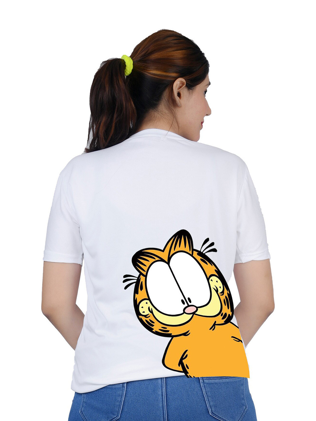 TAJNAN Graphic Printed Round Neck Short Sleeves Cotton T-shirt