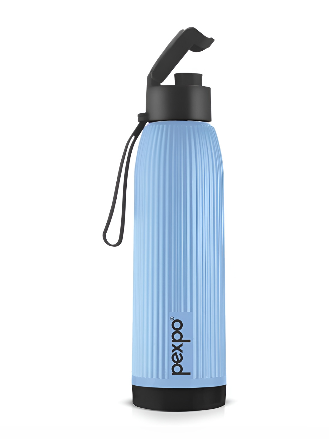 Pexpo Blue Single Stainless Steel Single Wall Vacuum Water Bottle-500ml