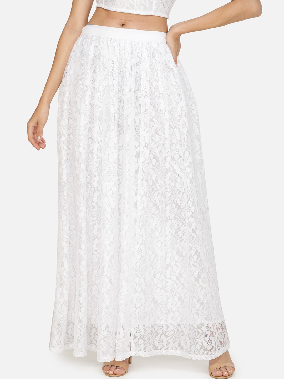 MINOS Self Designed Flared Maxi Skirt