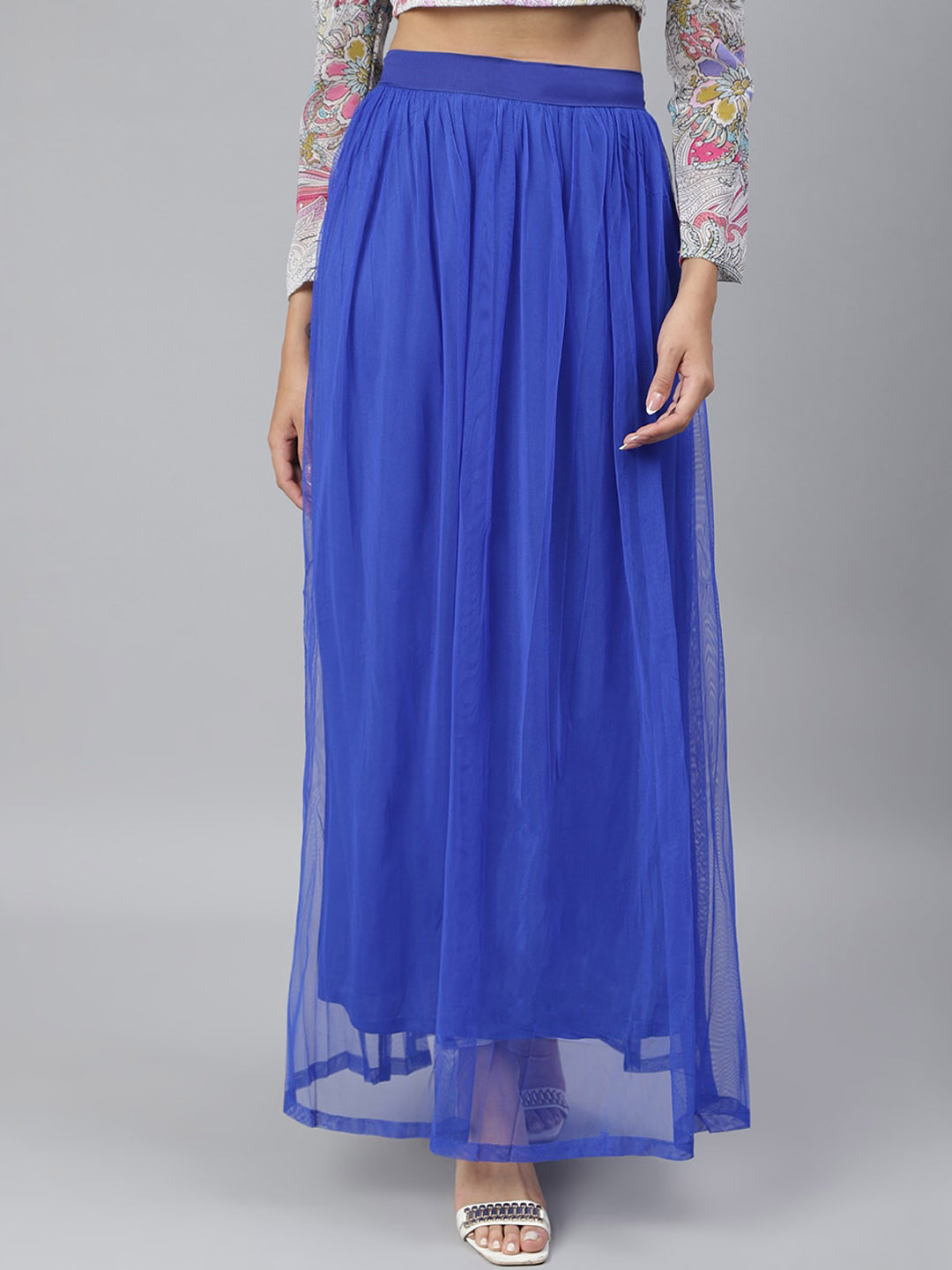 MINOS mesh Women Blue Casual Skirts