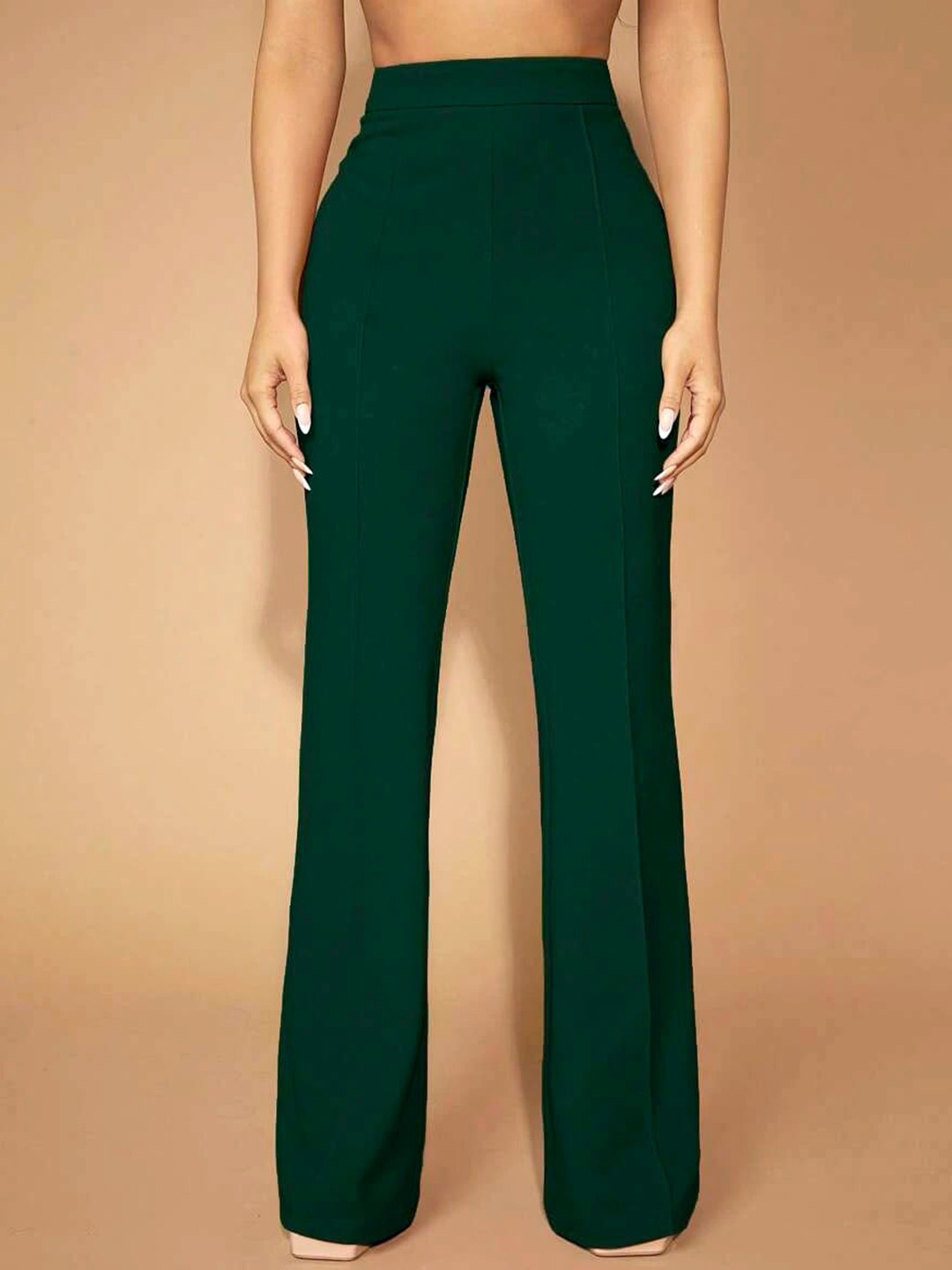 Stylecast X Slyck Women Comfort Wrinkle Free Bootcut  Trousers