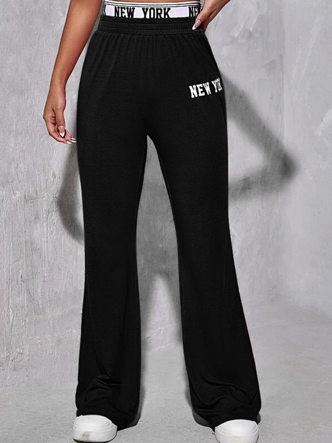 Stylecast X Slyck Women Mid-Rise Cotton Comfort Wrinkle Free Track Pant