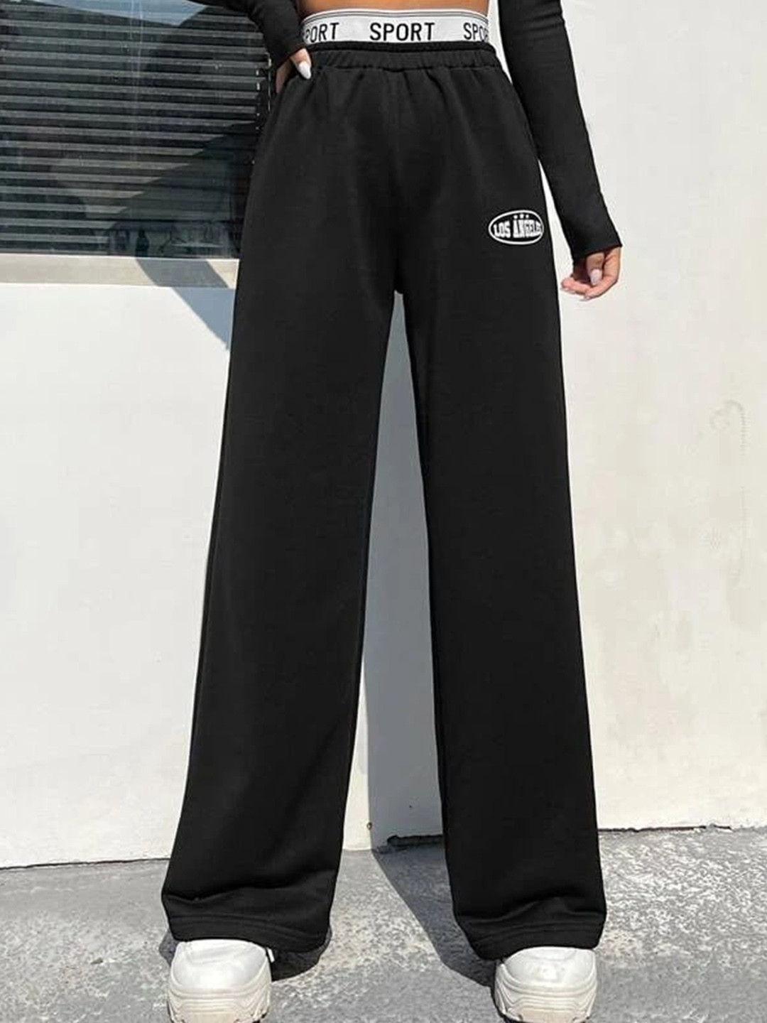 Stylecast X Slyck Women Comfort Wrinkle Free Cotton Parallel Track Pant