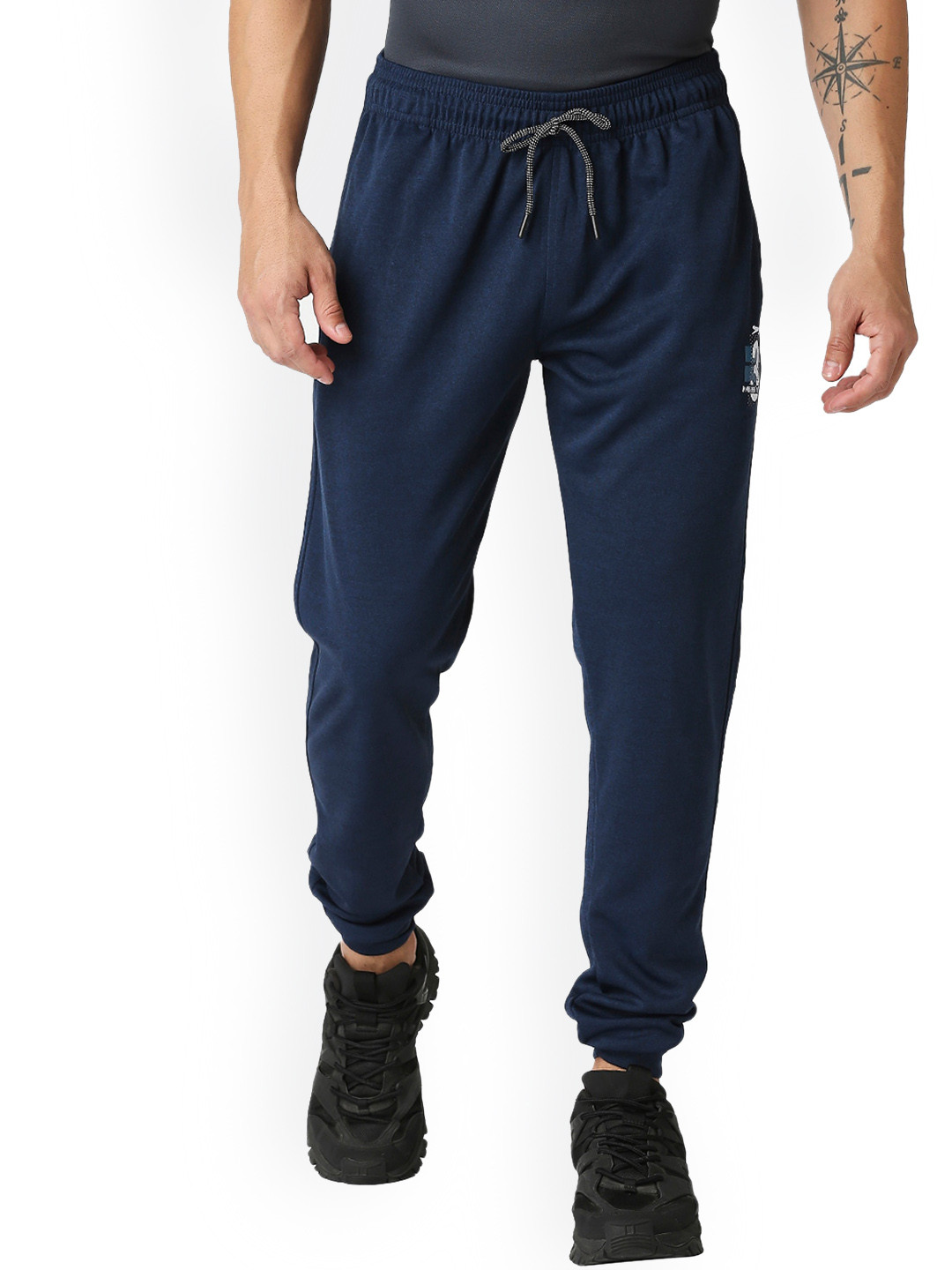 Black Panther Men Polyester Mid-Rise Track Pants