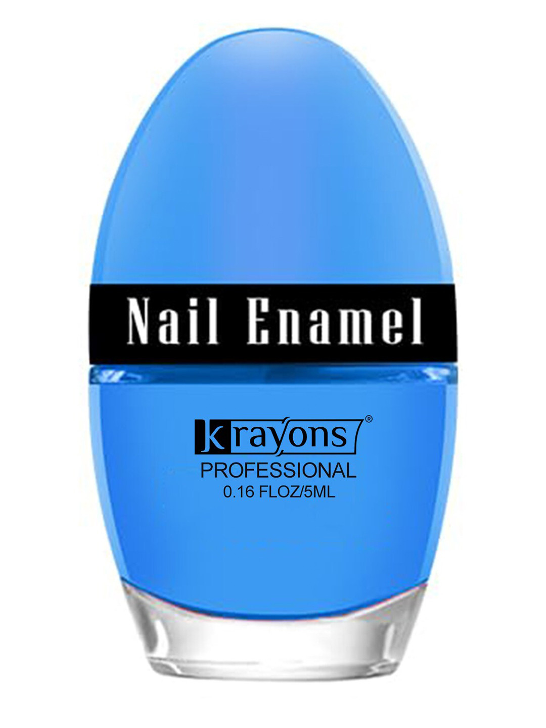 krayons Professional High Shine Quick Dry Glossy Nail Paint 5ml - Baby Blue 64