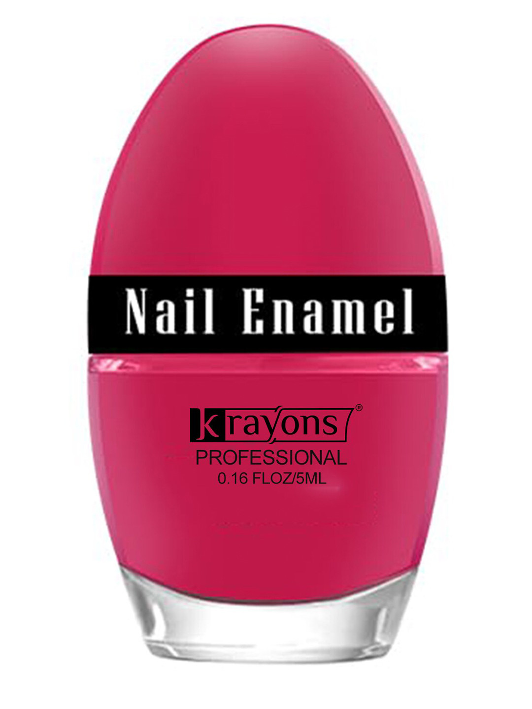 krayons Professional Glossy Long-Lasting Quick Dry Nail Paint 5ml - Fuchsia Pink 104