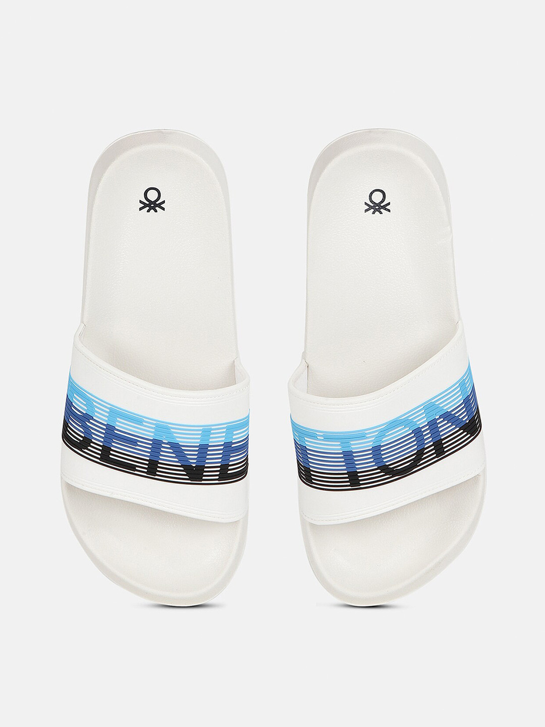 United Colors of Benetton Men Textured Sliders