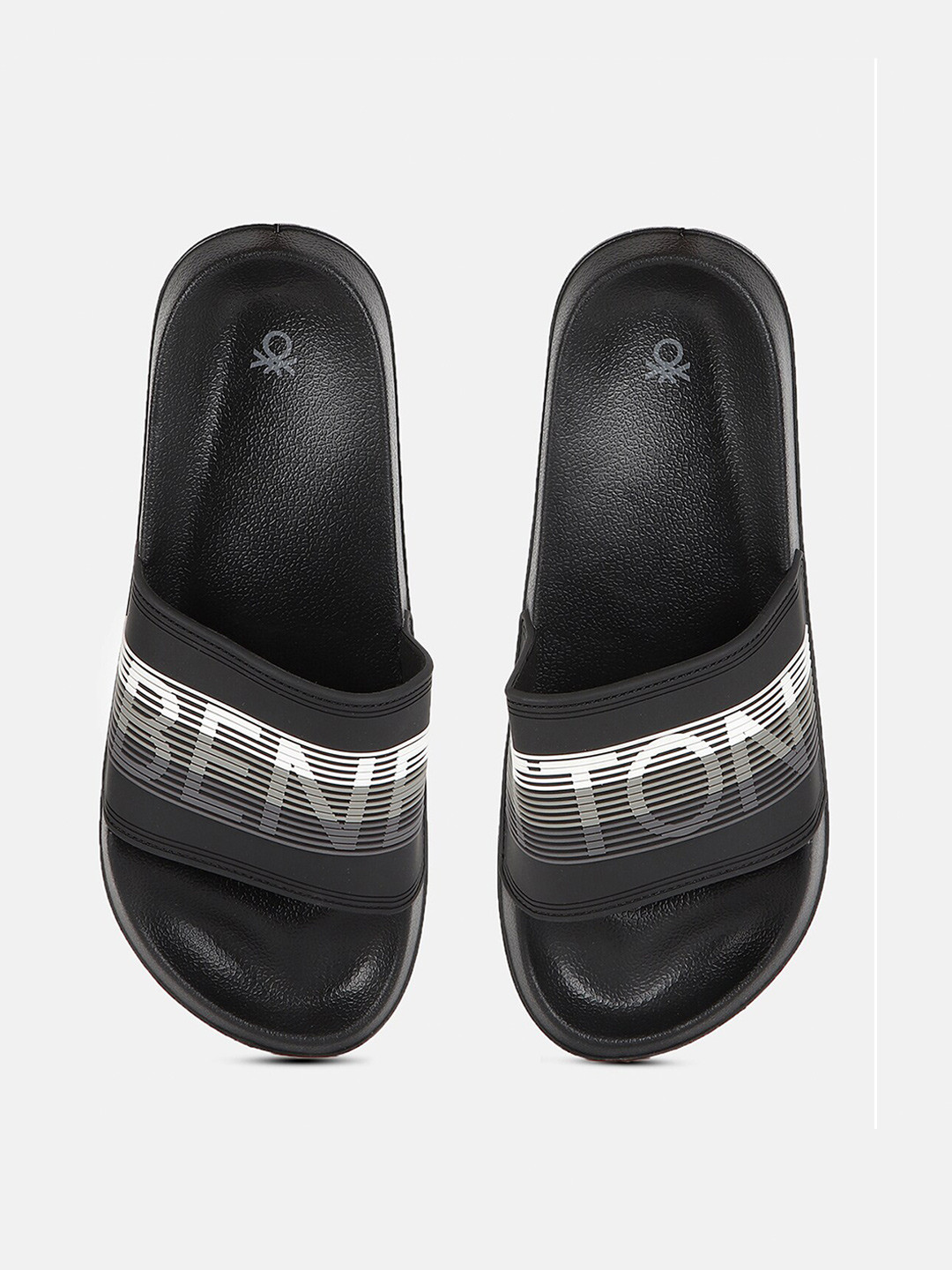 United Colors of Benetton Men Textured Sliders