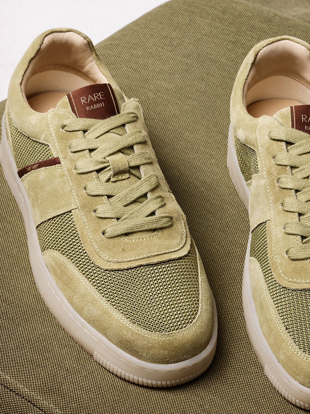 RARE RABBIT Men Rubio Textured Leather Sneakers