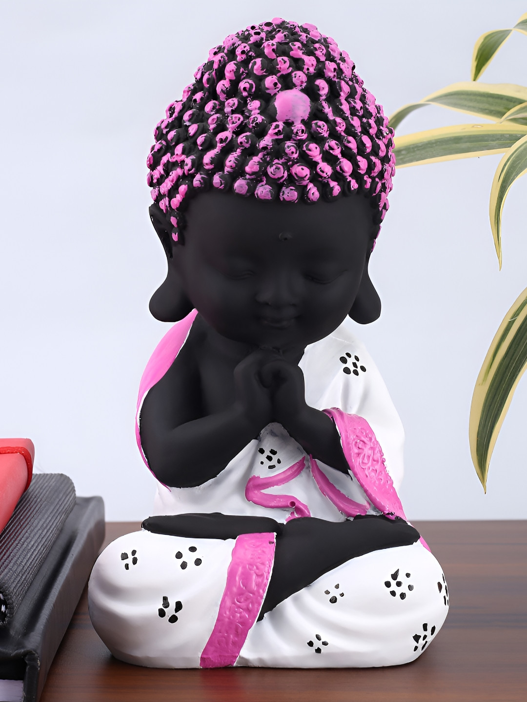 GW CREATIONS Pink Polyester Matte Living Room Small Showpiece - 5.1 Inches