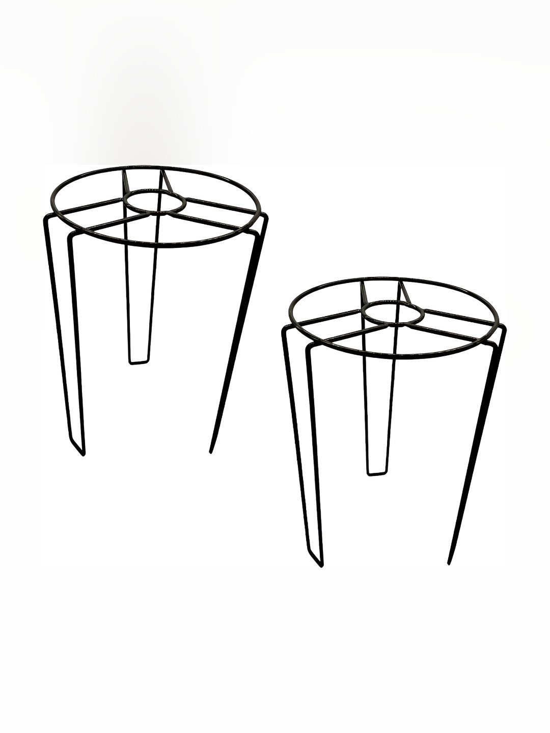appeasy Black Round Metal Planter Stand