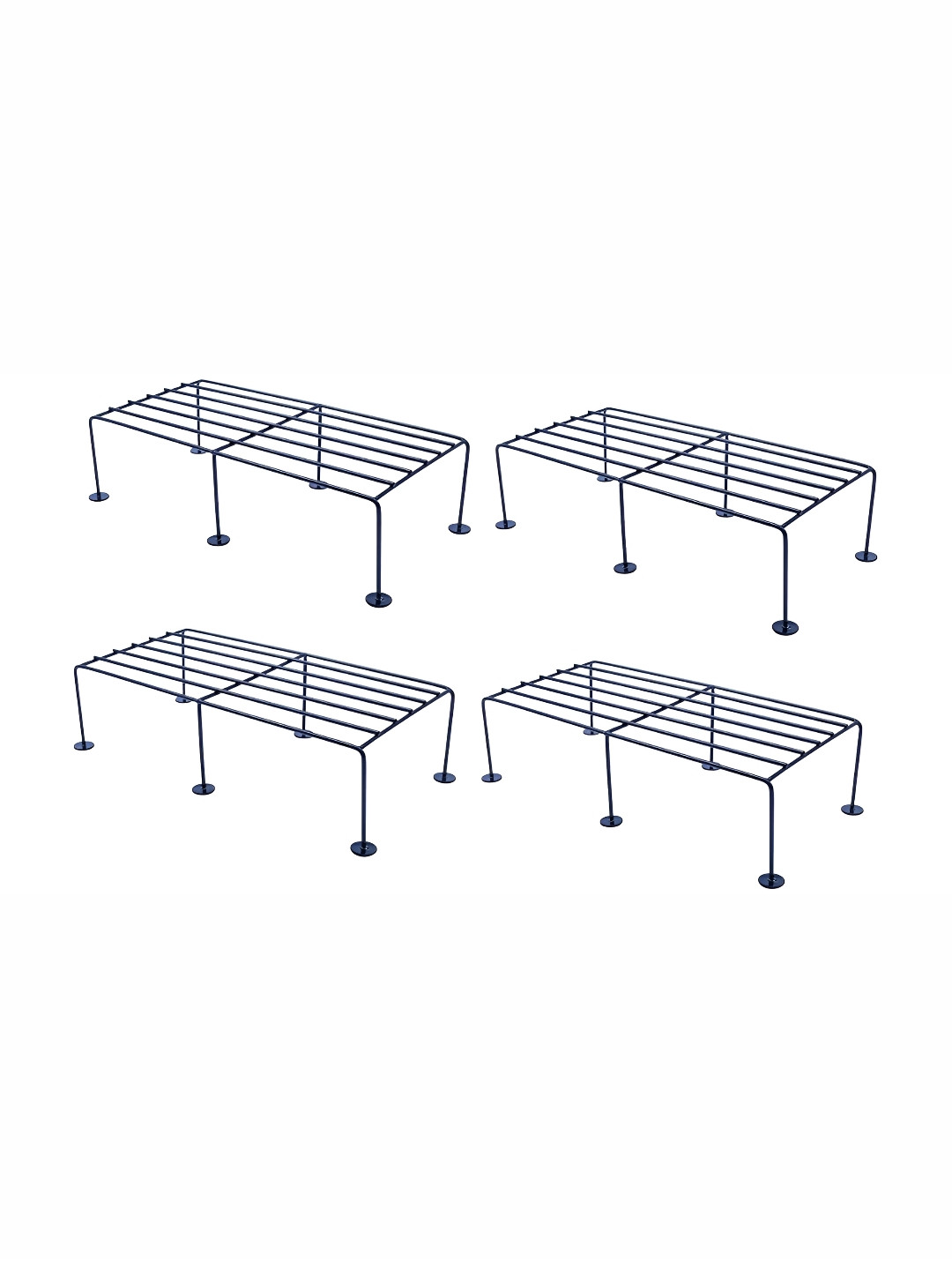 appeasy Black 4-pcs Metal Pot Stand