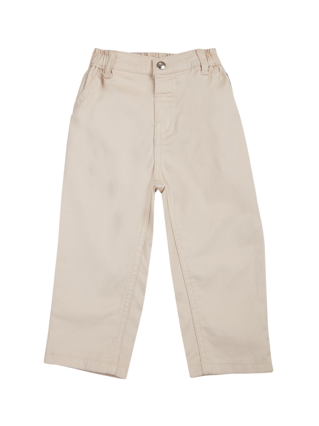 GJ baby Boys Mid-Rise Cotton Plain Slim Fit Chinos Trousers
