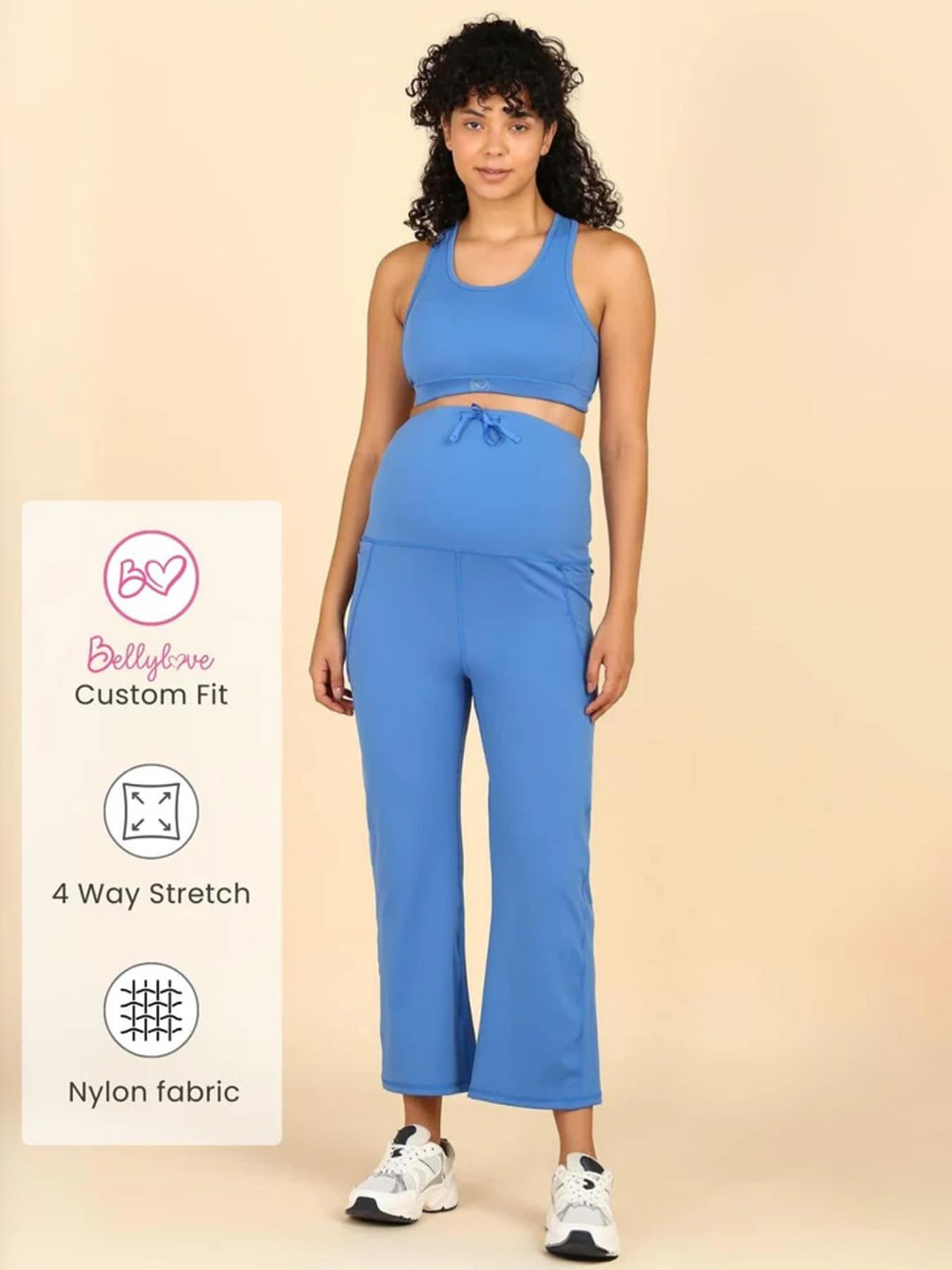 House Of Zelena Flared High-Rise Cropped Maternity Tights