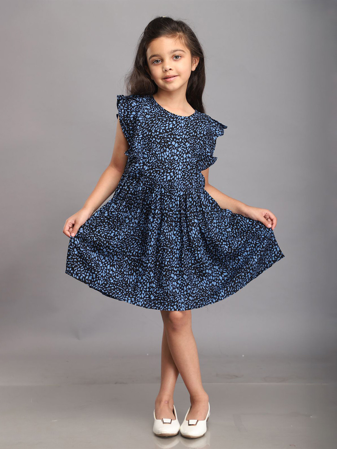 Biglilpeople Girls Animal Printed Strappy Dress