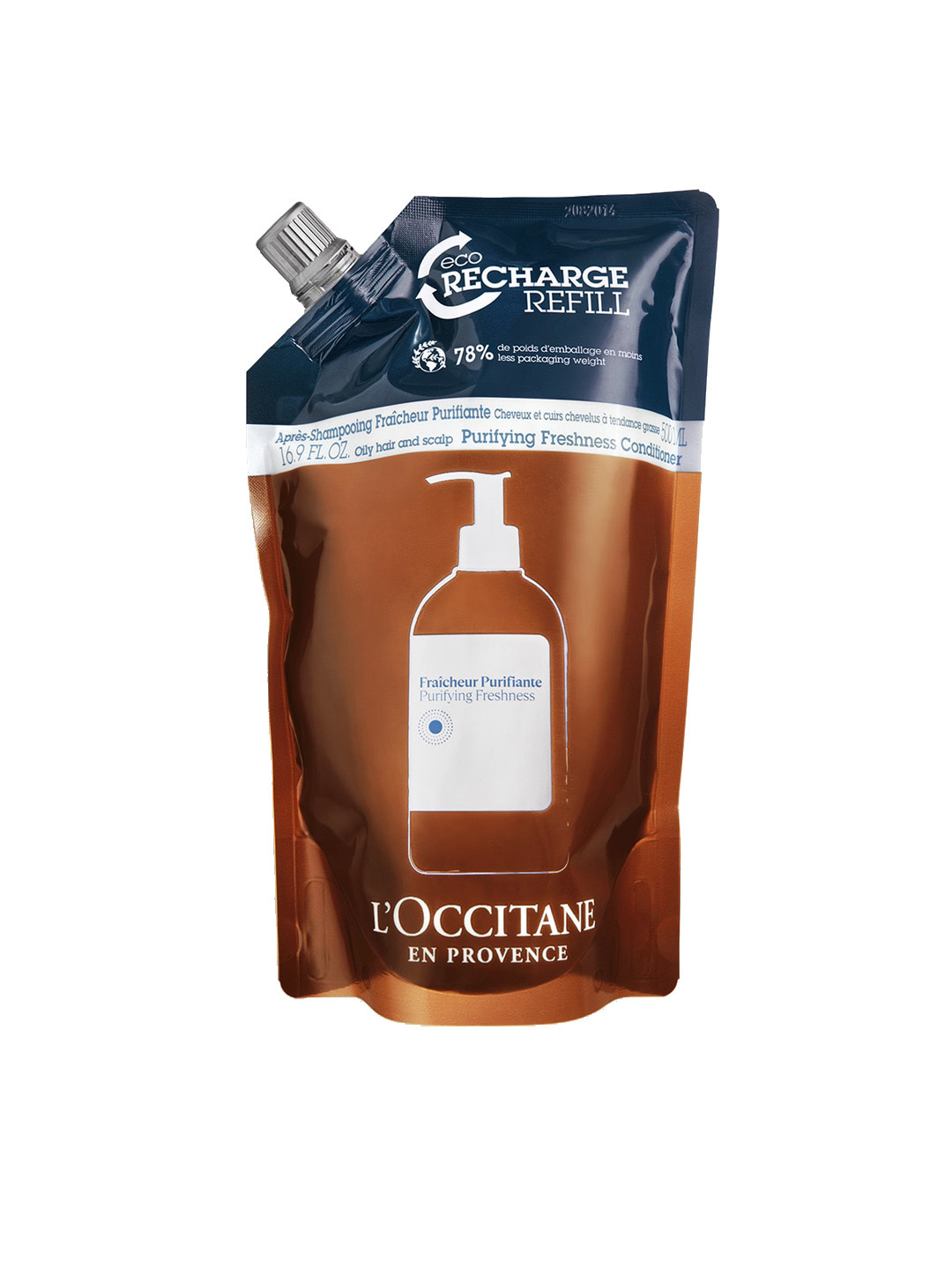 L'Occitane Purifying Freshness Hair Conditioner Refill- 500 ml
