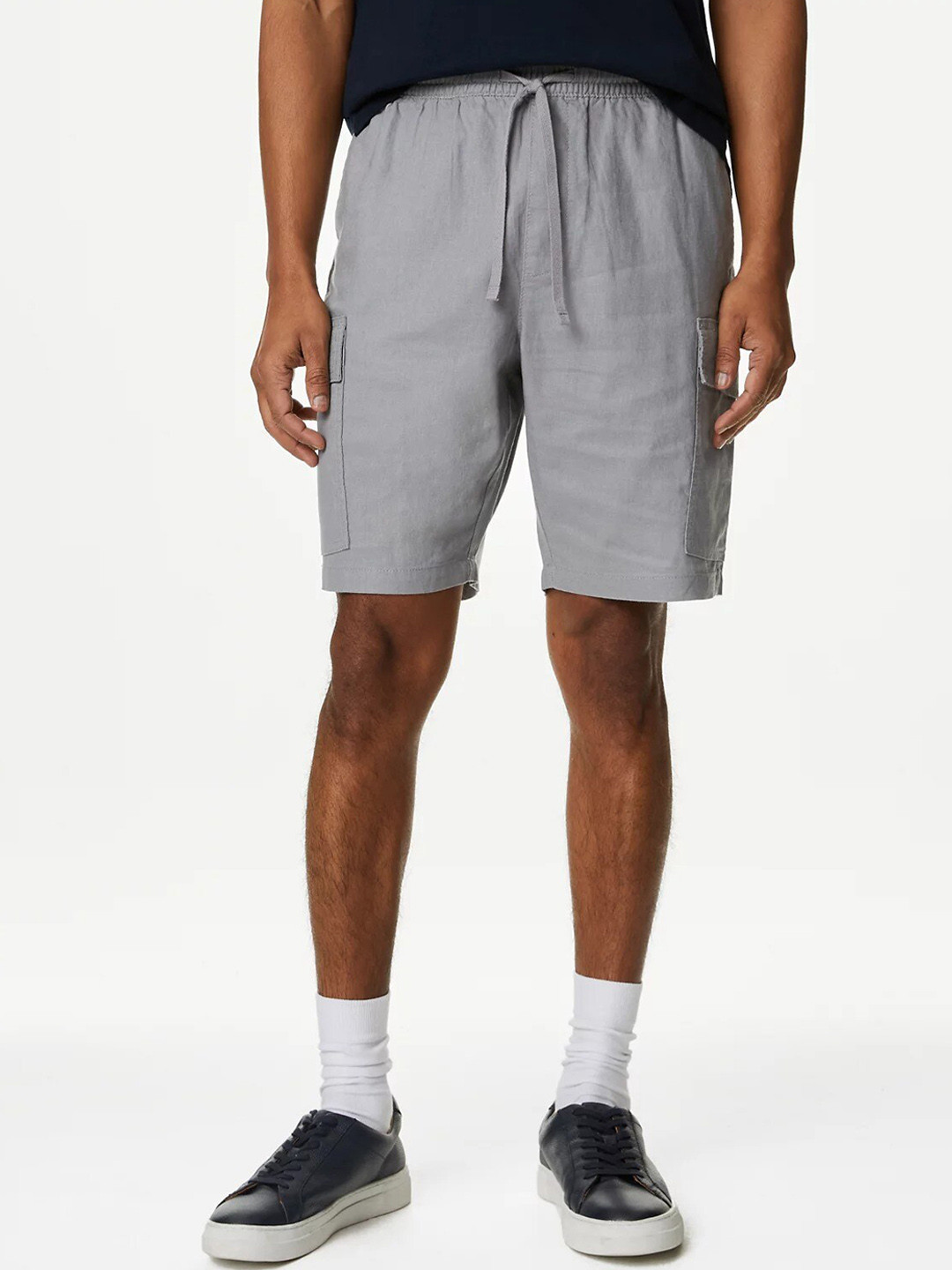 Marks & Spencer Linen Blend Elasticated Waist Utility Shorts'