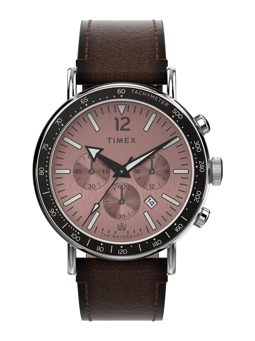 Timex Men Waterbury Brass Printed Dial Analogue Watch TW2W47300UJ