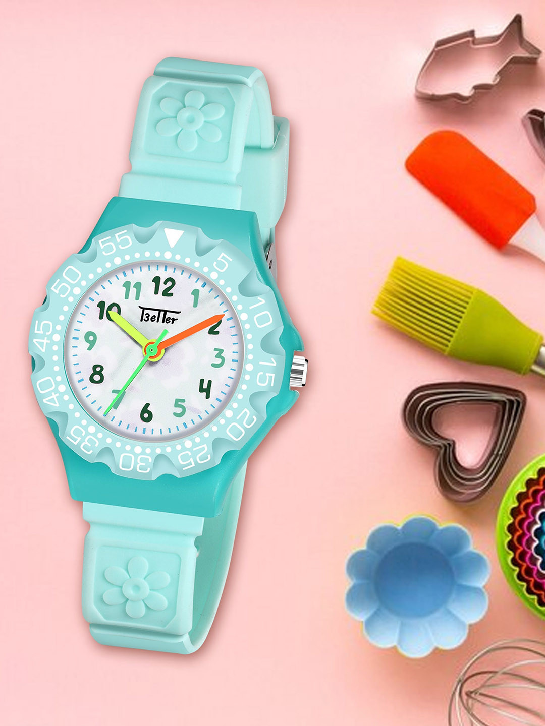 YOUNG MISSION Better Watches Kids Textured Straps Analogue Watch 1309 GR