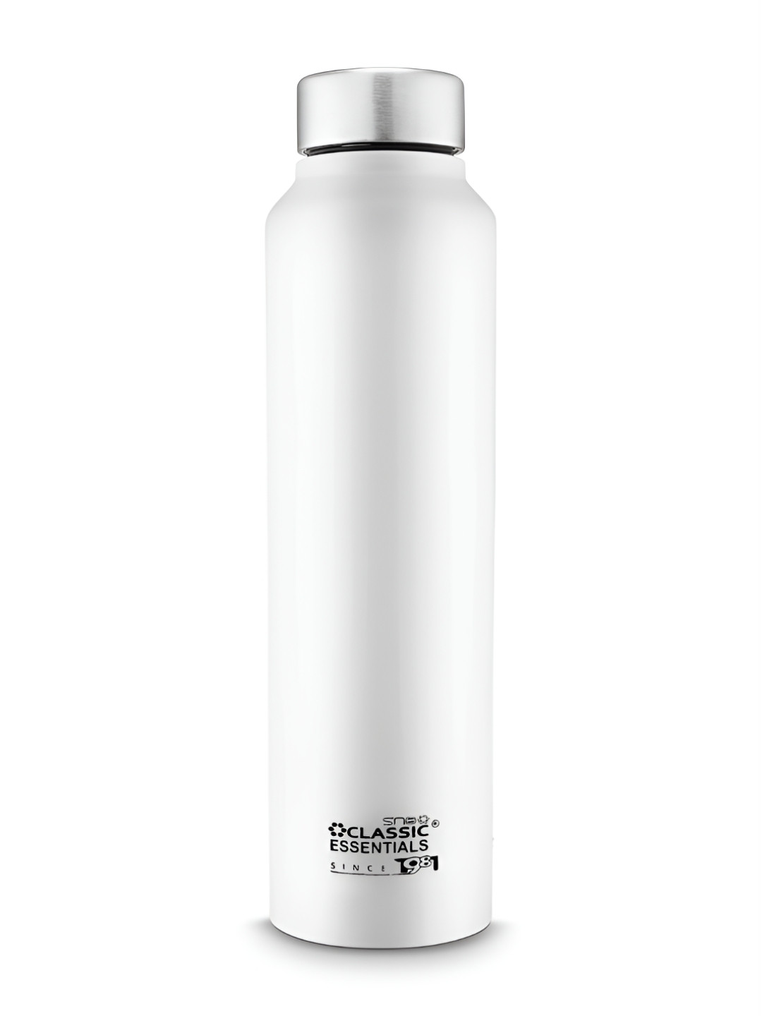Classic Essentials White Stainless Steel Water Bottle 1 L