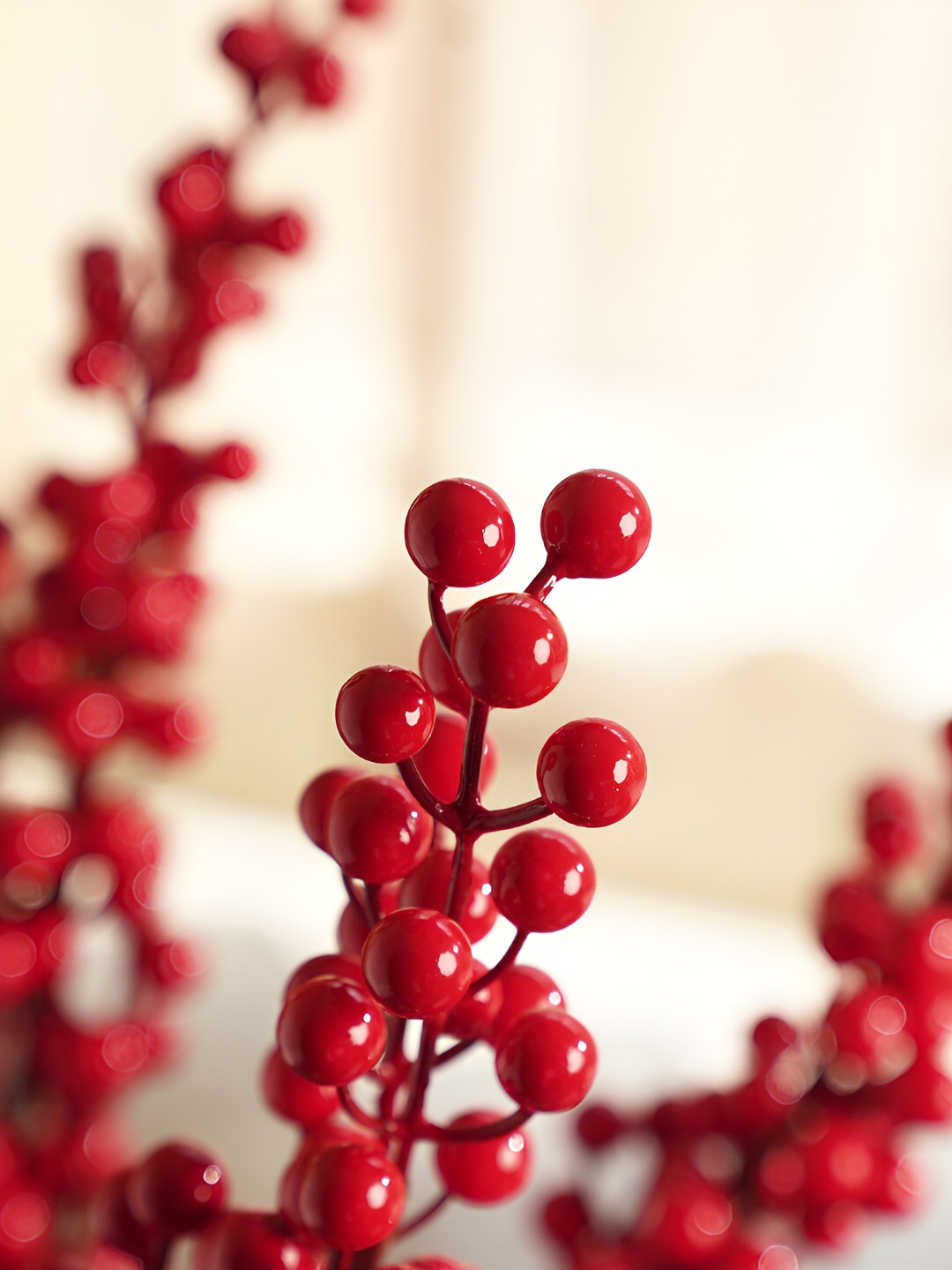 Pure Home and Living Red Berry Artificial Flower