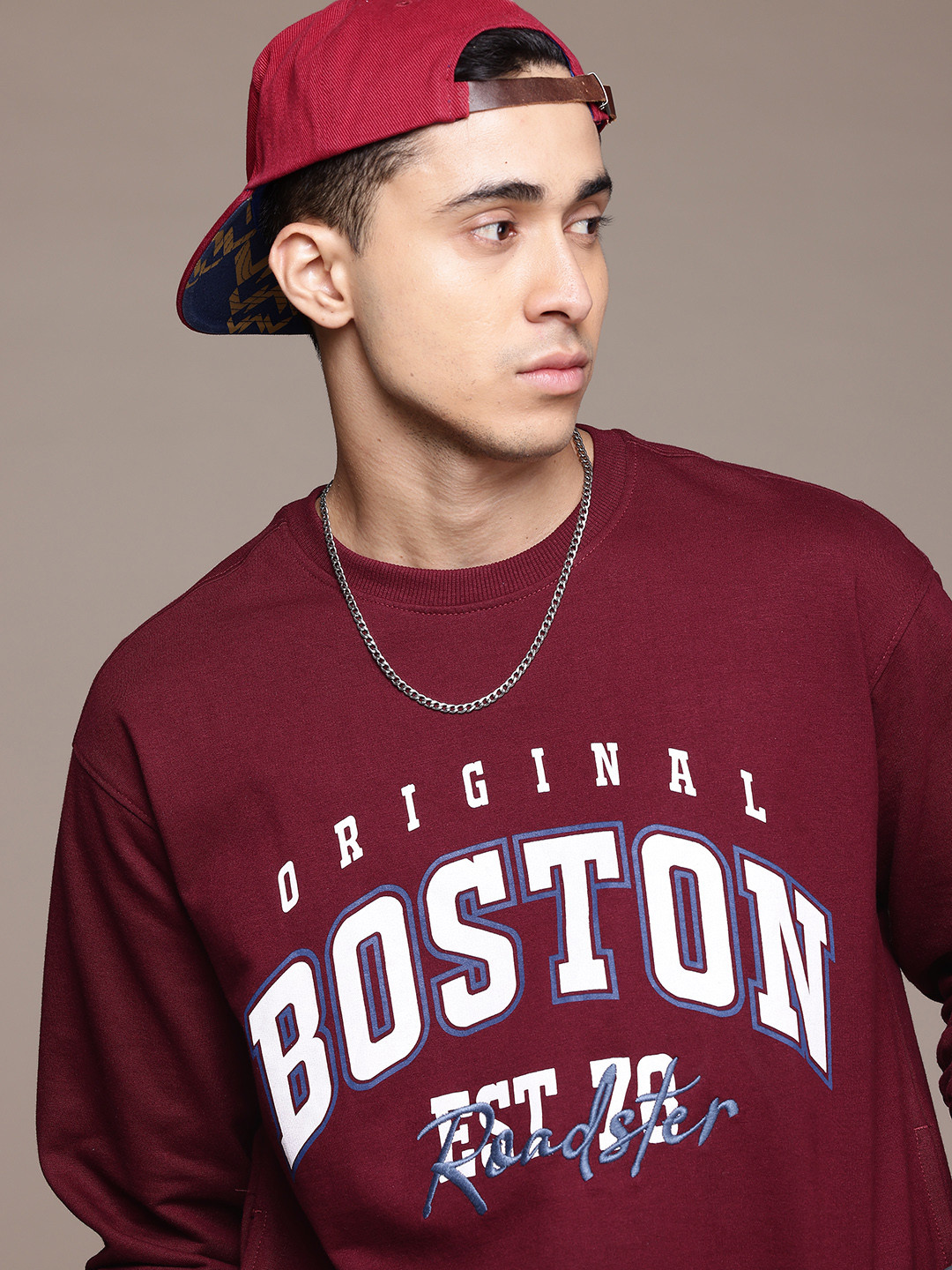 The Roadster Lifestyle Co. Relaxed Fit Printed Sweatshirt