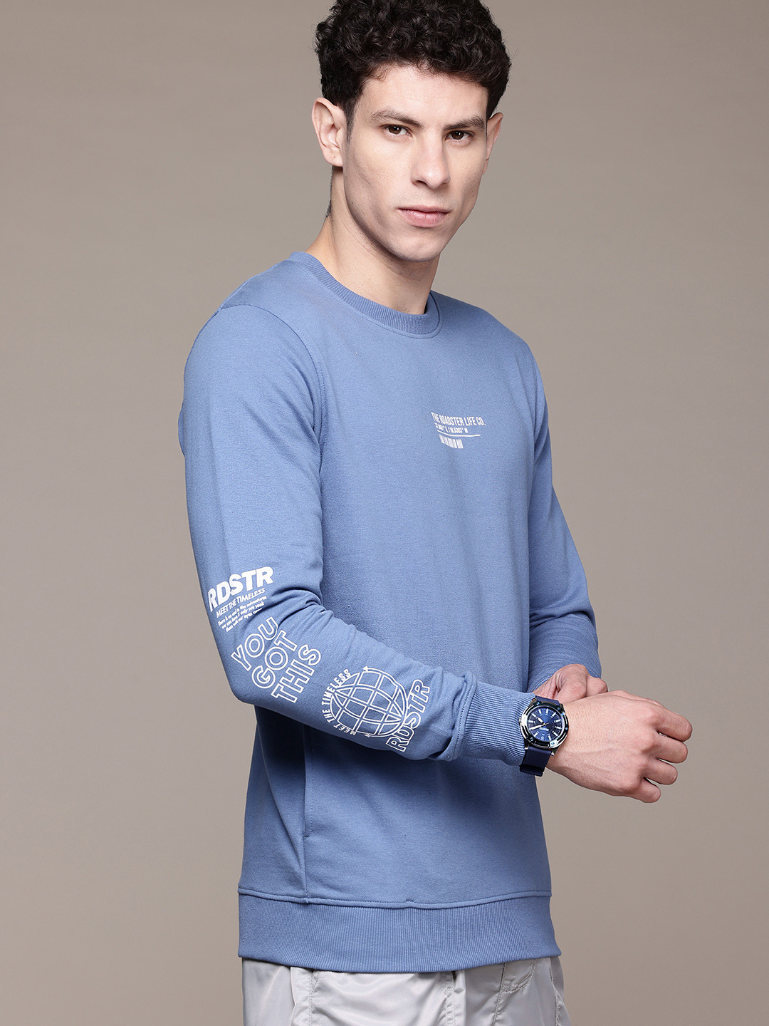 The Roadster Lifestyle Co. Printed Detail Sweatshirt