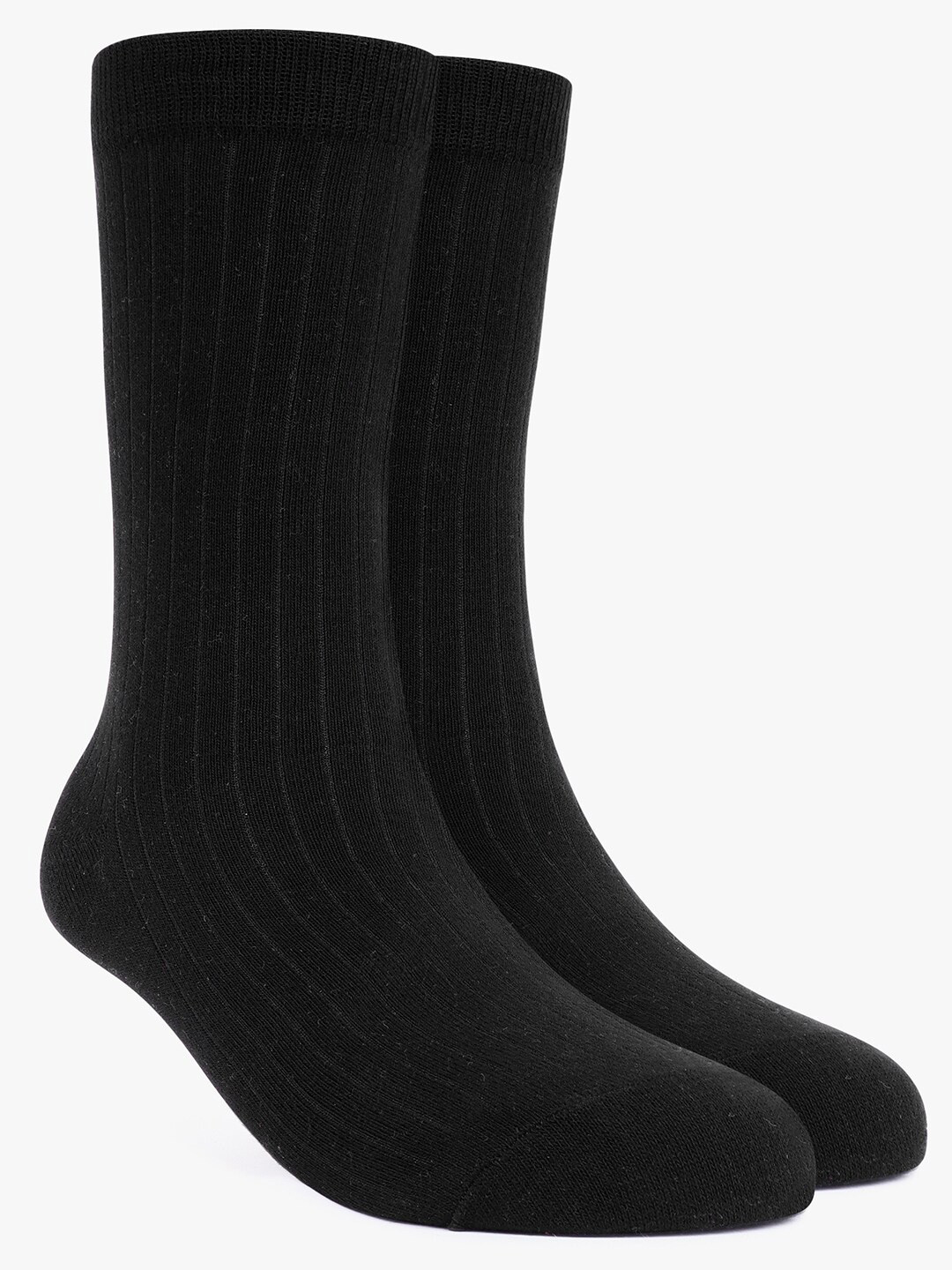 TOFFCRAFT Men Ribbed Cotton Anti-Odour Calf-Length Socks