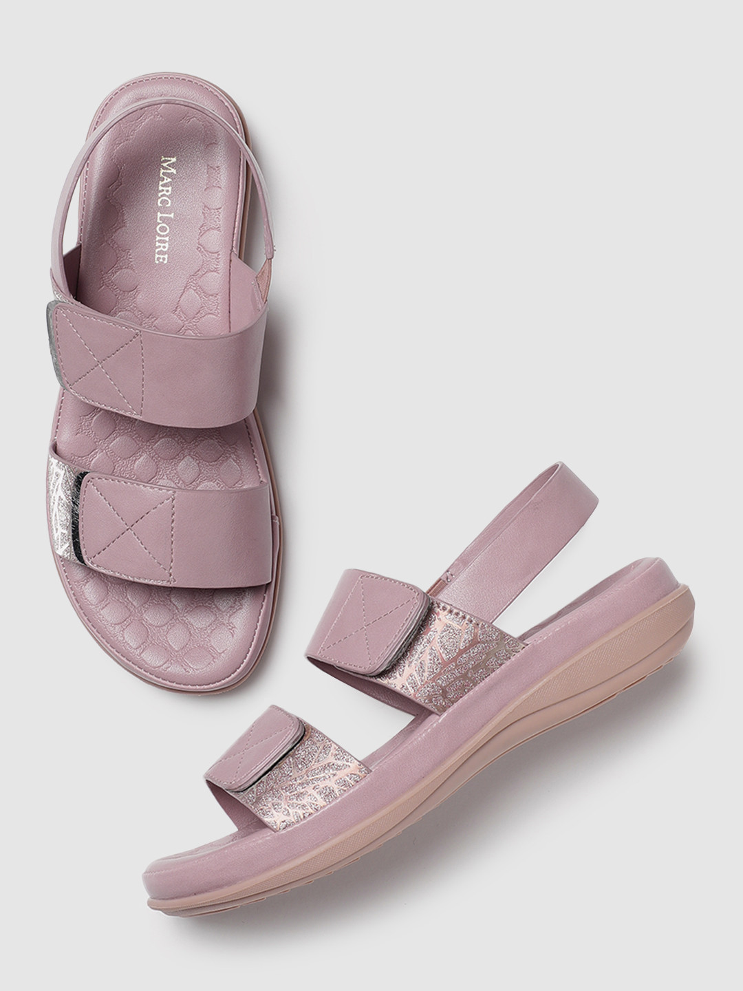 Marc Loire Printed Embellished Comfort Heels