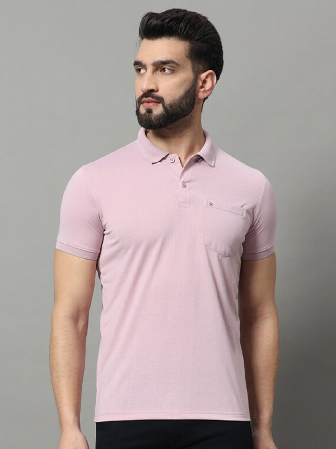 OGEN Men Polo Collar Pockets T-shirt