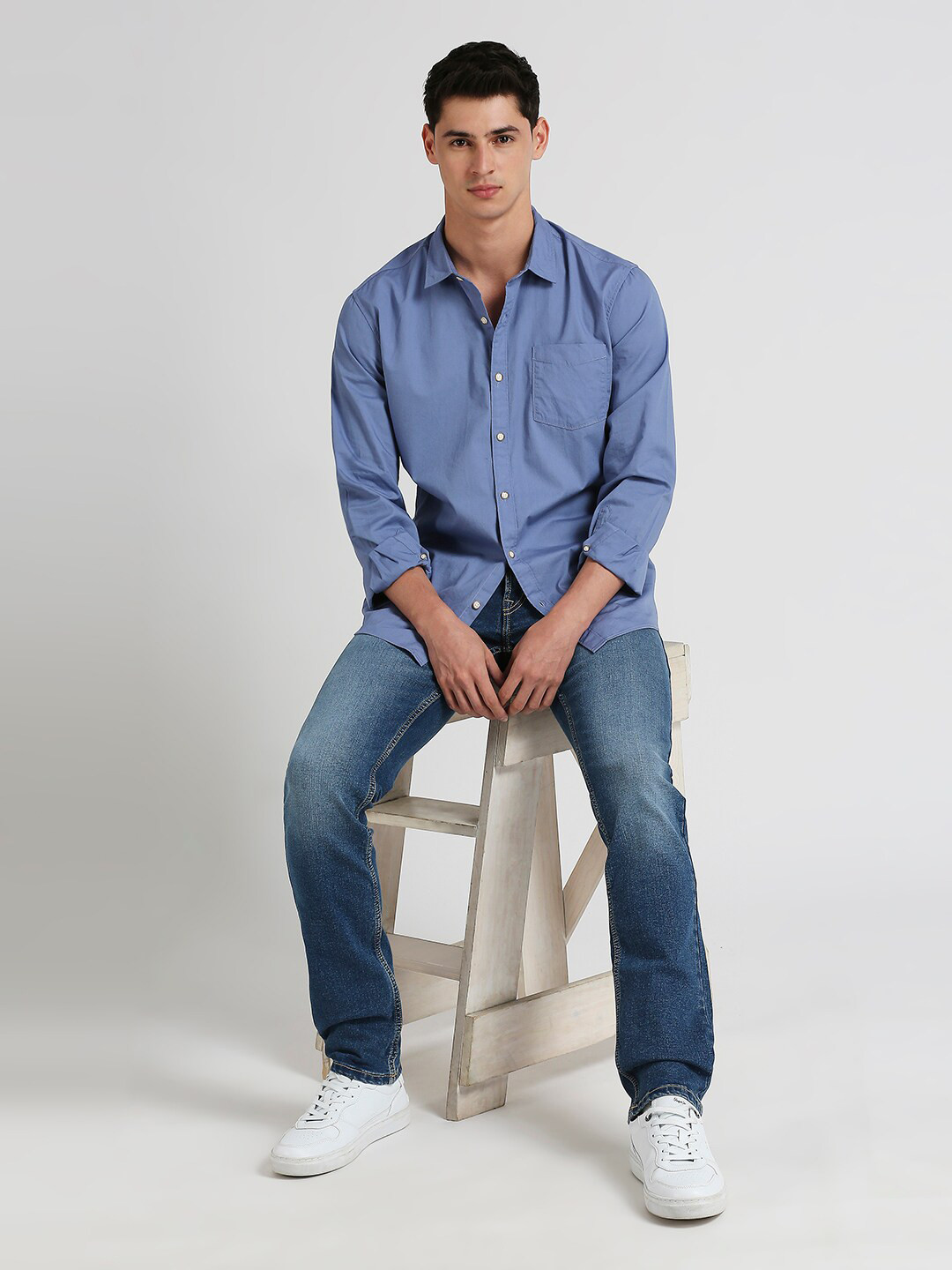 Pepe Jeans Shirt Collar Long Sleeves Pure Cotton Casual Shirt