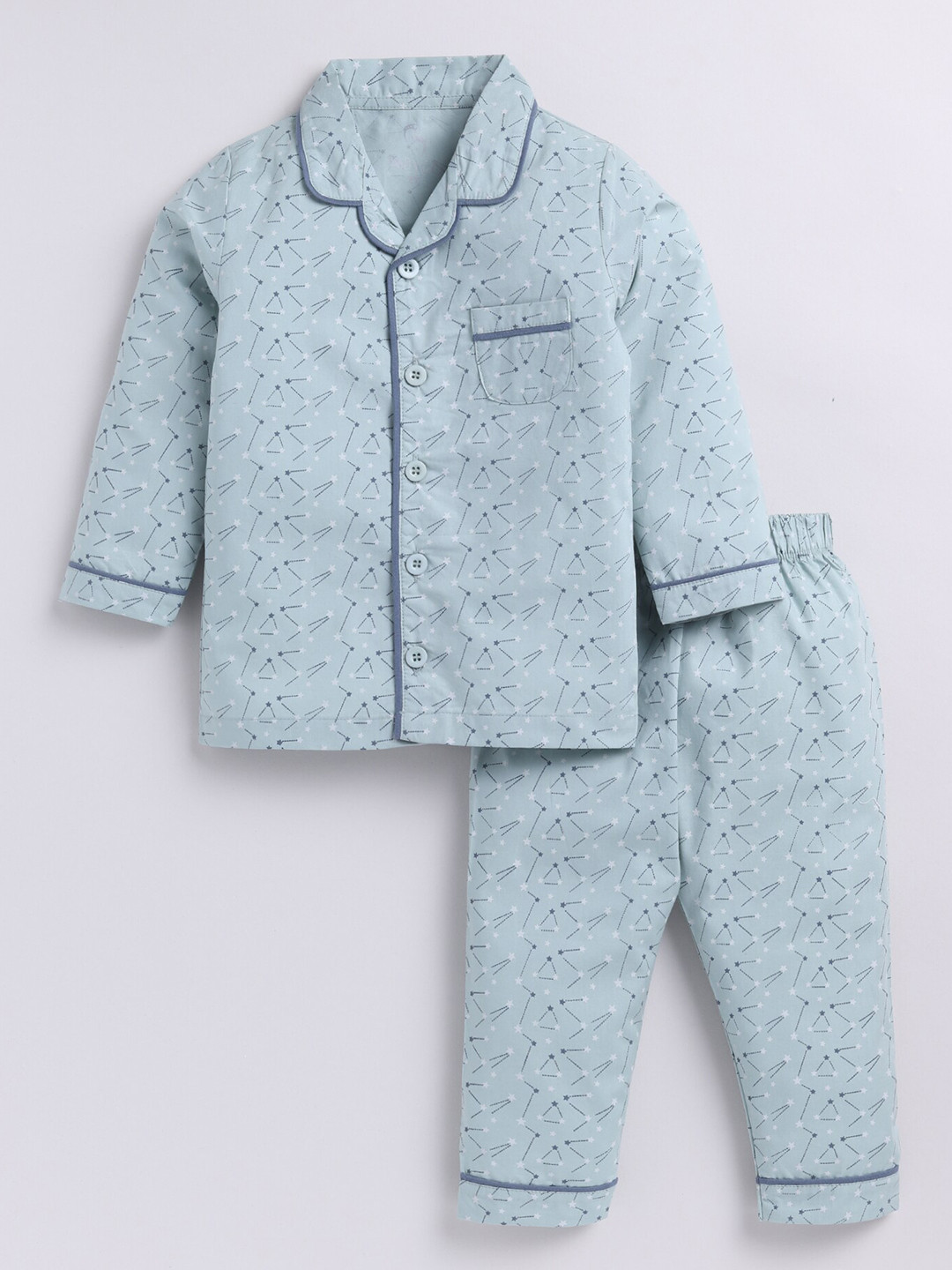 BABY GO Kids Printed Cotton Night suit