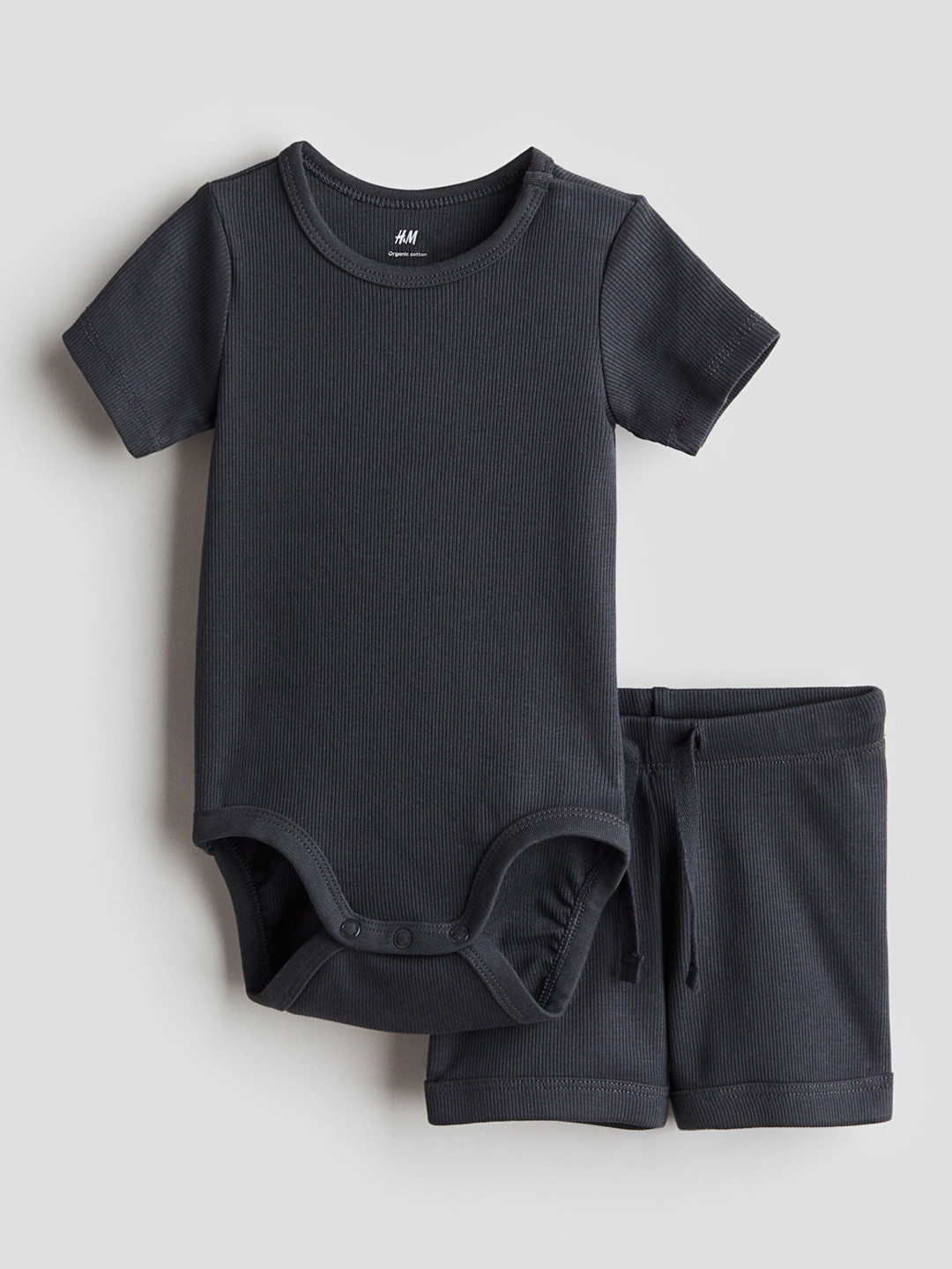 H&M Boys 2-Piece Ribbed Cotton Set