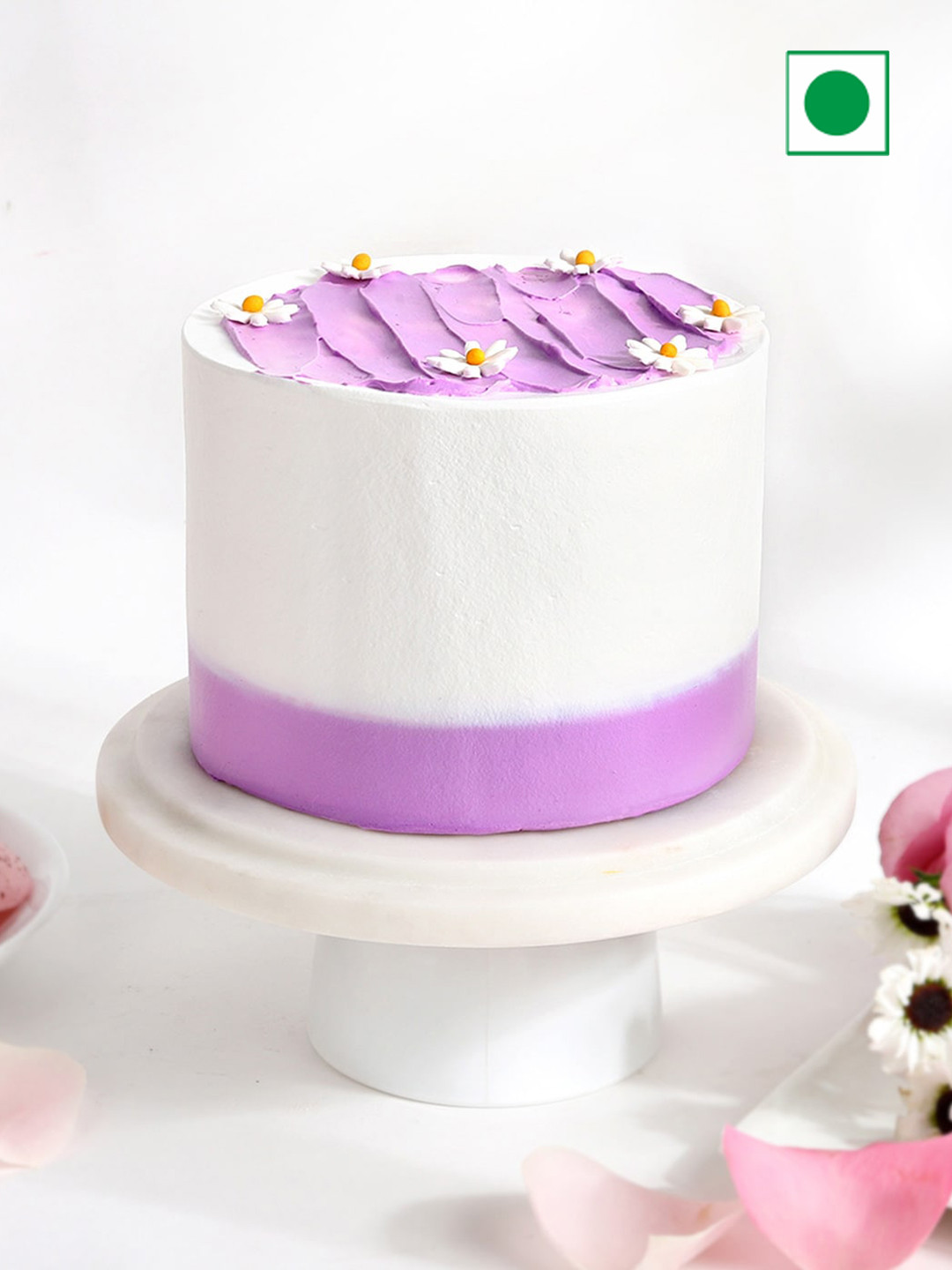 IGP Frosted Fantasy Flavor Eggless Round Cake- 500 Gms