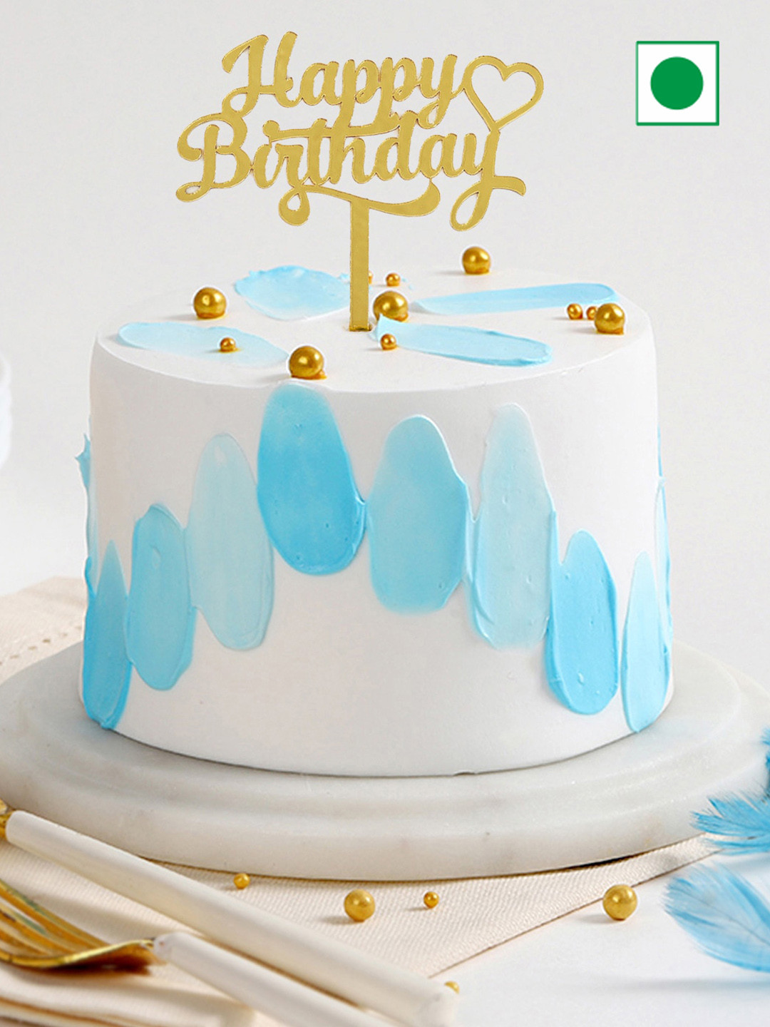 IGP Pearls & Petals Flavour Eggless Round Cake- 500 Gms