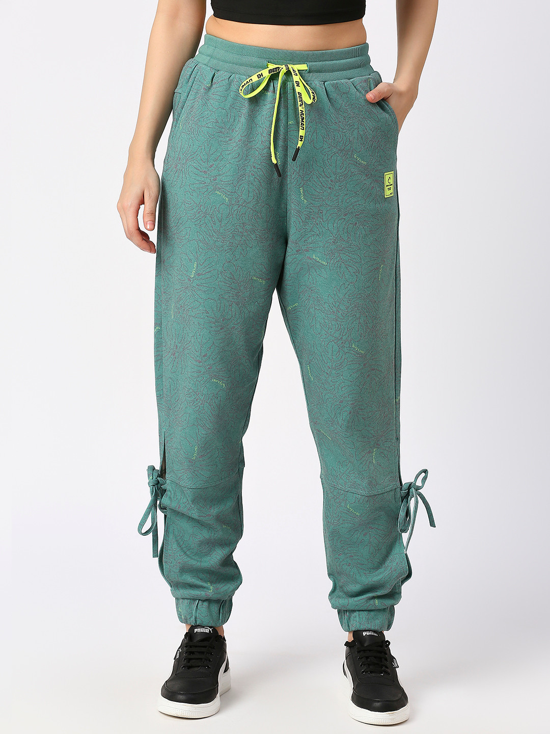 Being Human Women Floral Printed Regular Fit Joggers