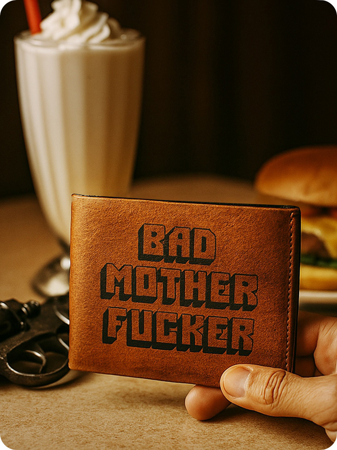SUPERVEK Unisex Typography Printed Two Fold Wallet