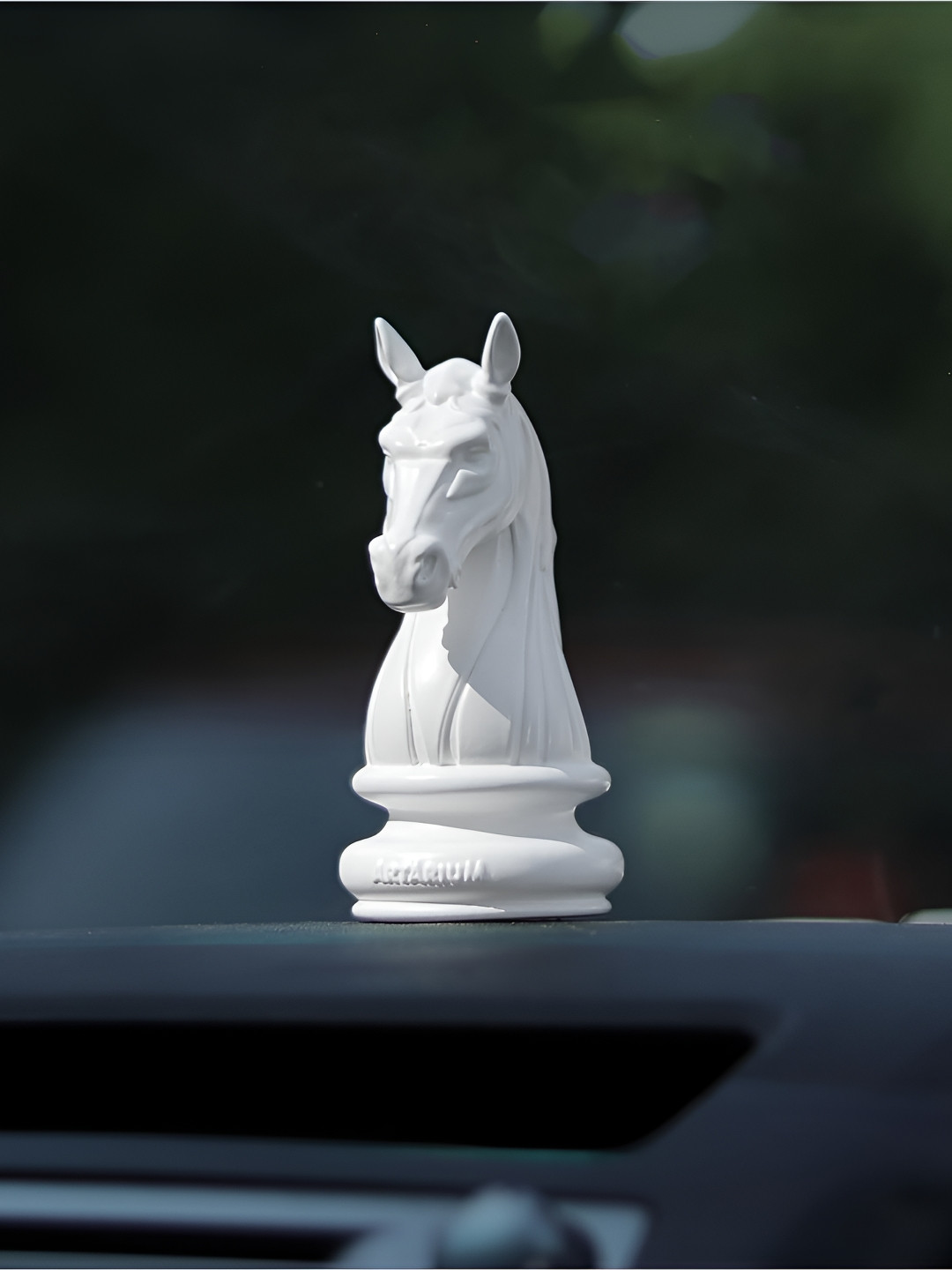 Artarium LLP Horse White Polyresin Glossy Living Room Small Showpiece - 3.9 Inches