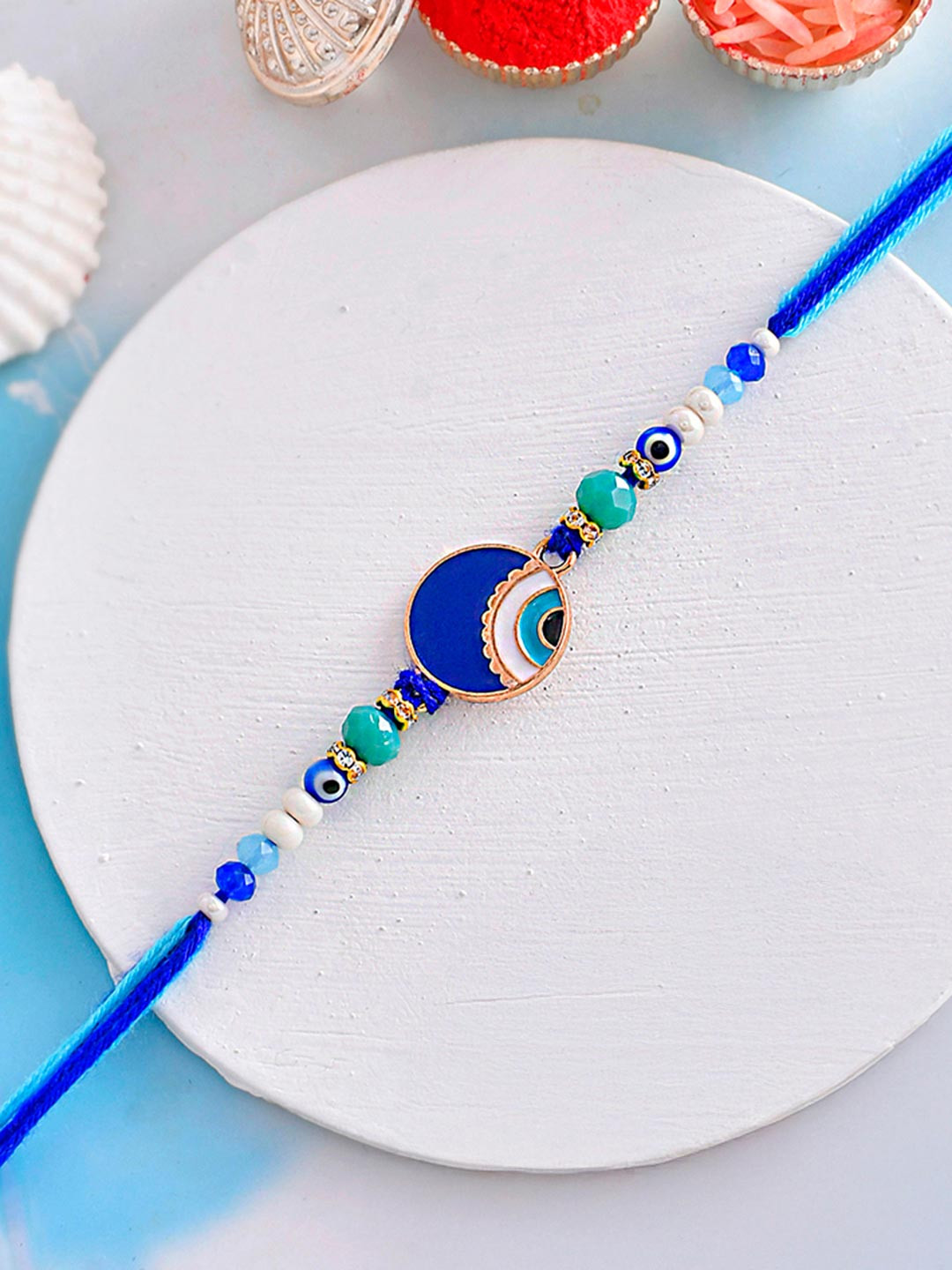 Evil Eye Men's Thread Rakhi For Brother